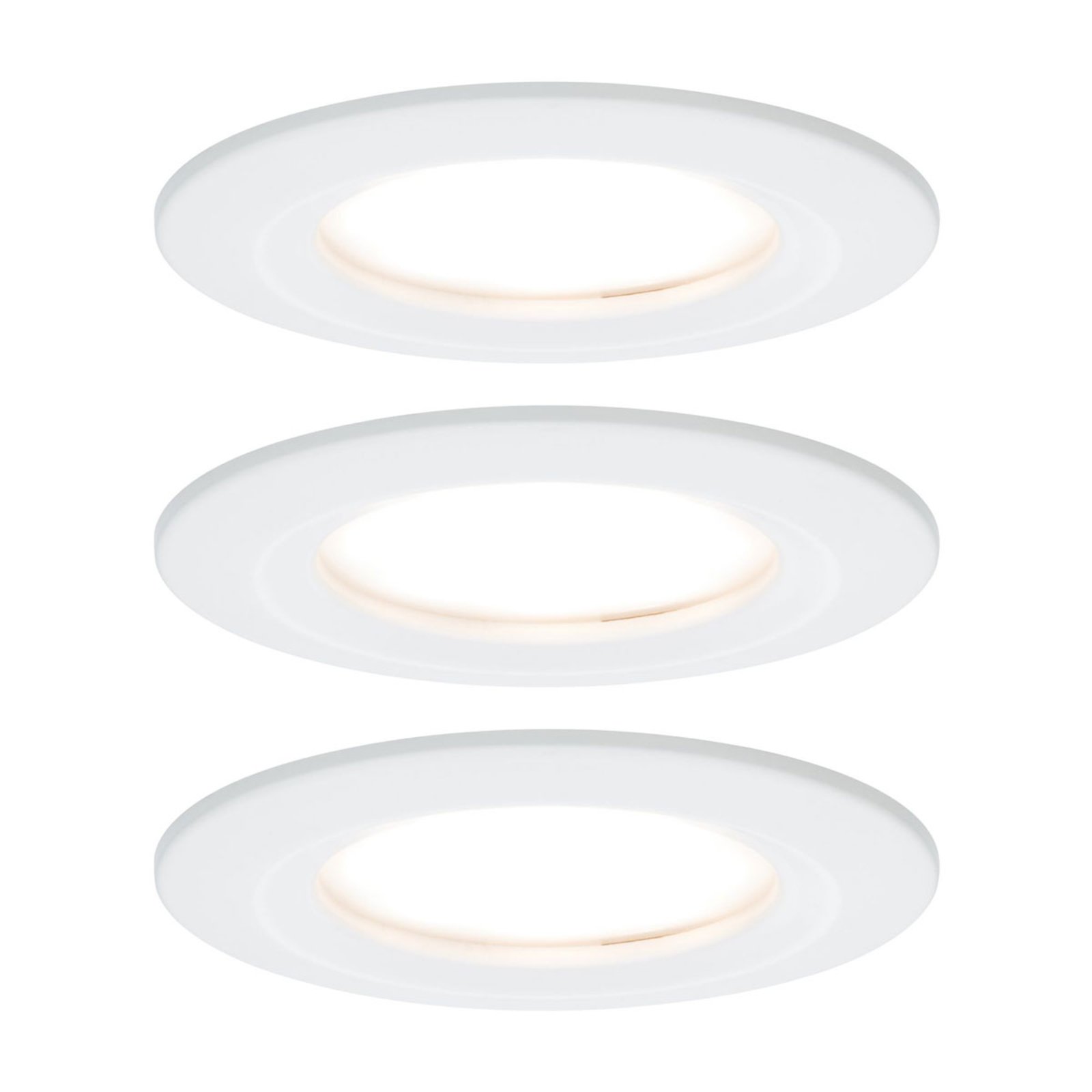 Paulmann Refletor LED de encastrar Nova Coin 3 branco redondo regulável