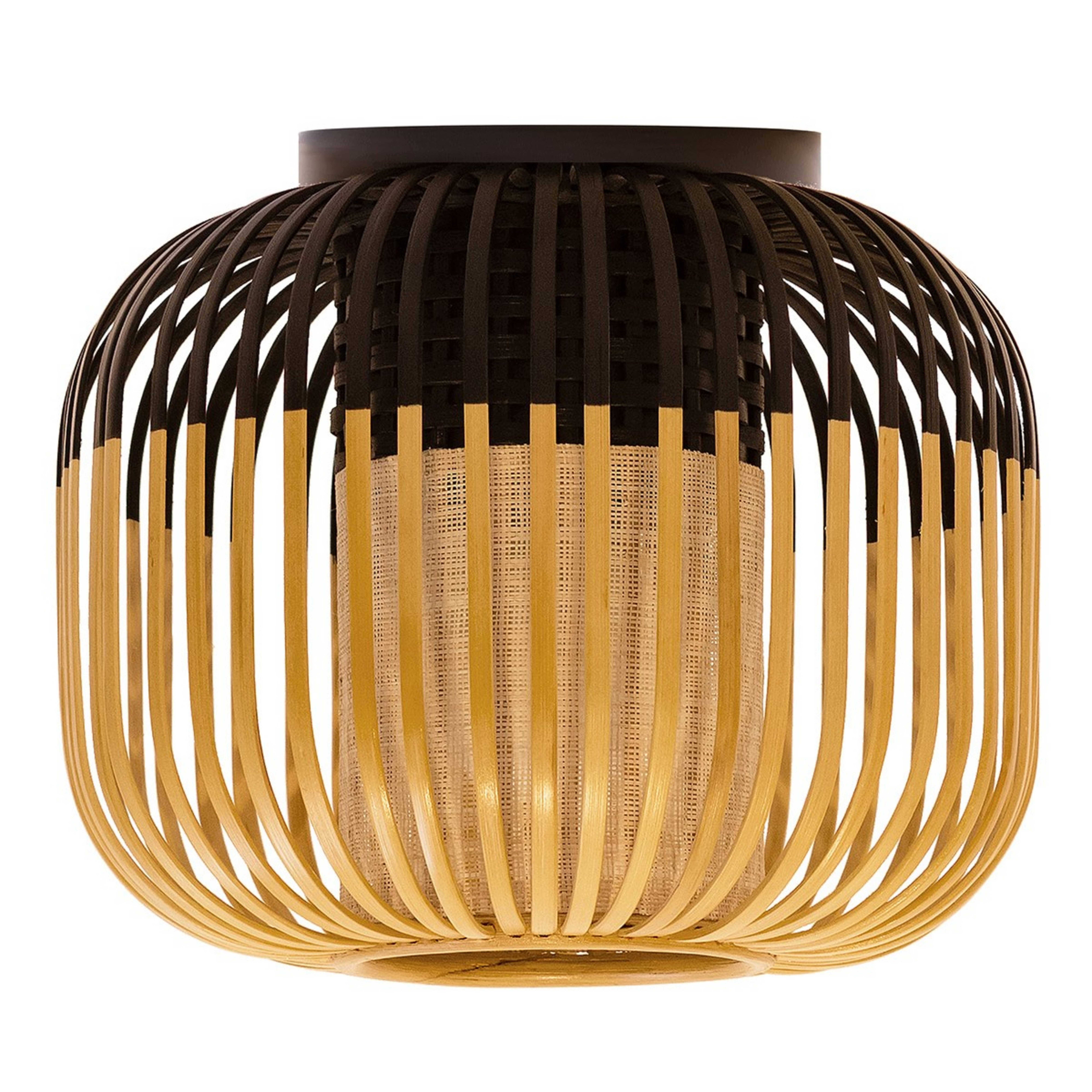 Bamboo plafondlamp XS Black - Forestier
