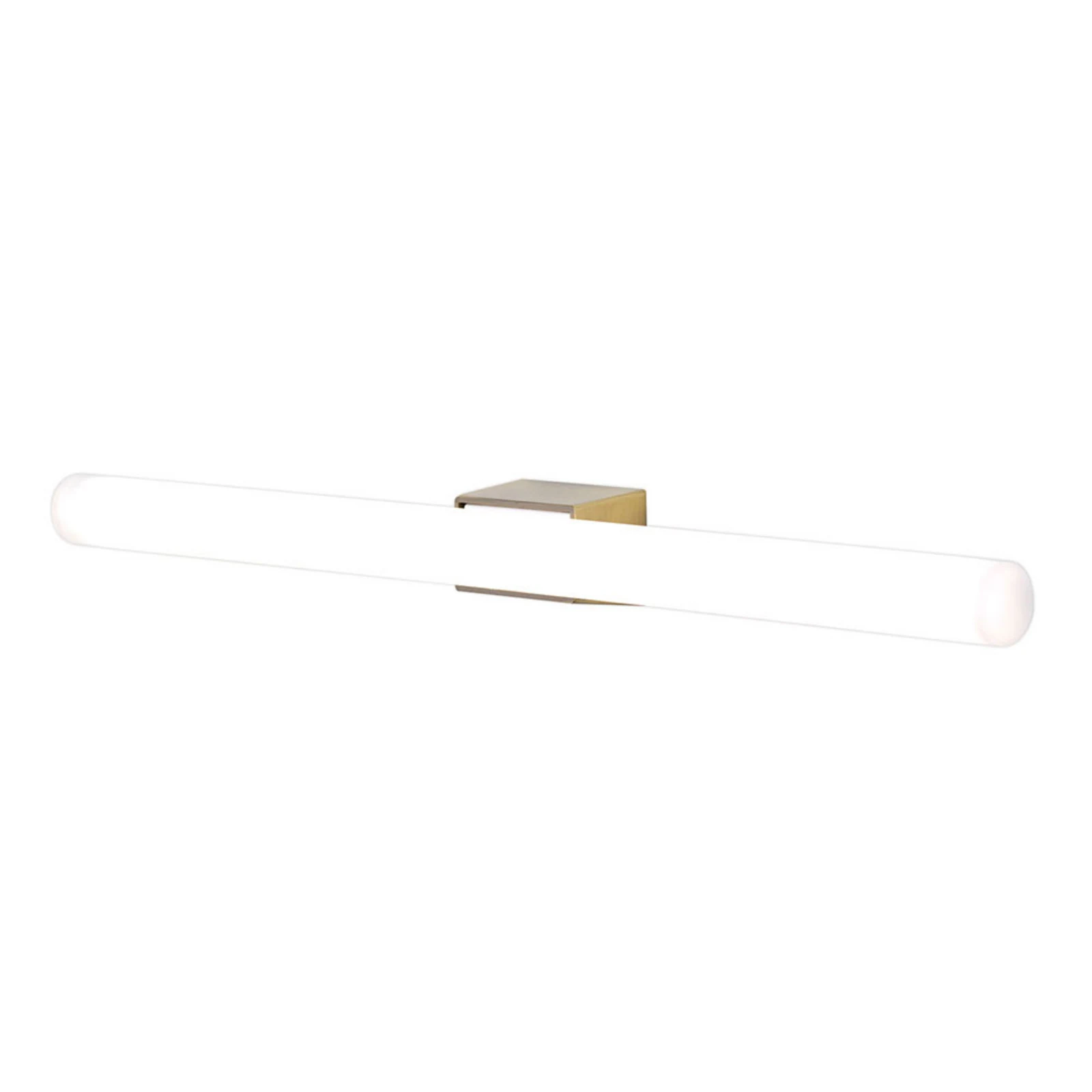 LED-Spiegelleuchte Visagist, Halterung altmessing