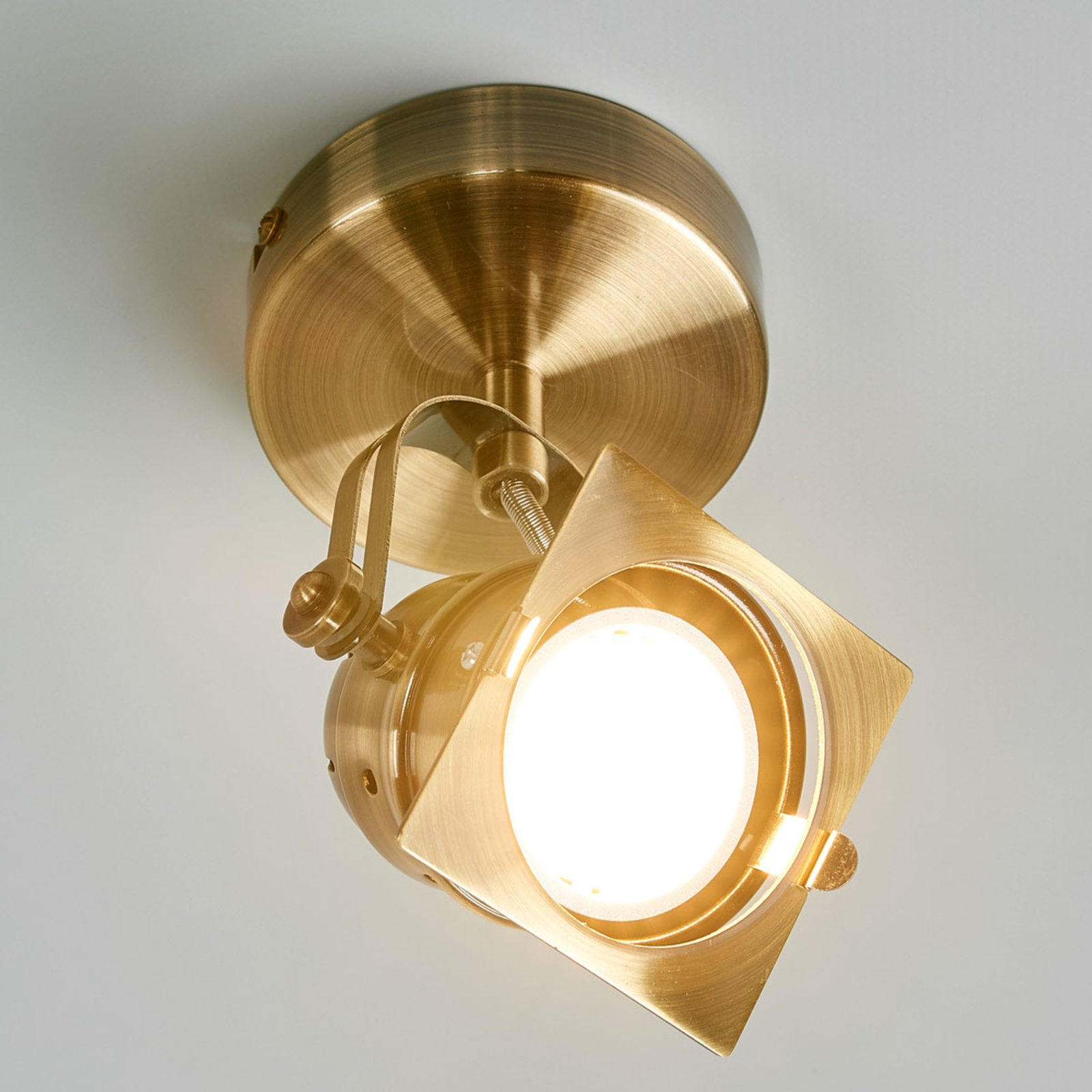 Janek spotlight, antique brass, GU10 socket