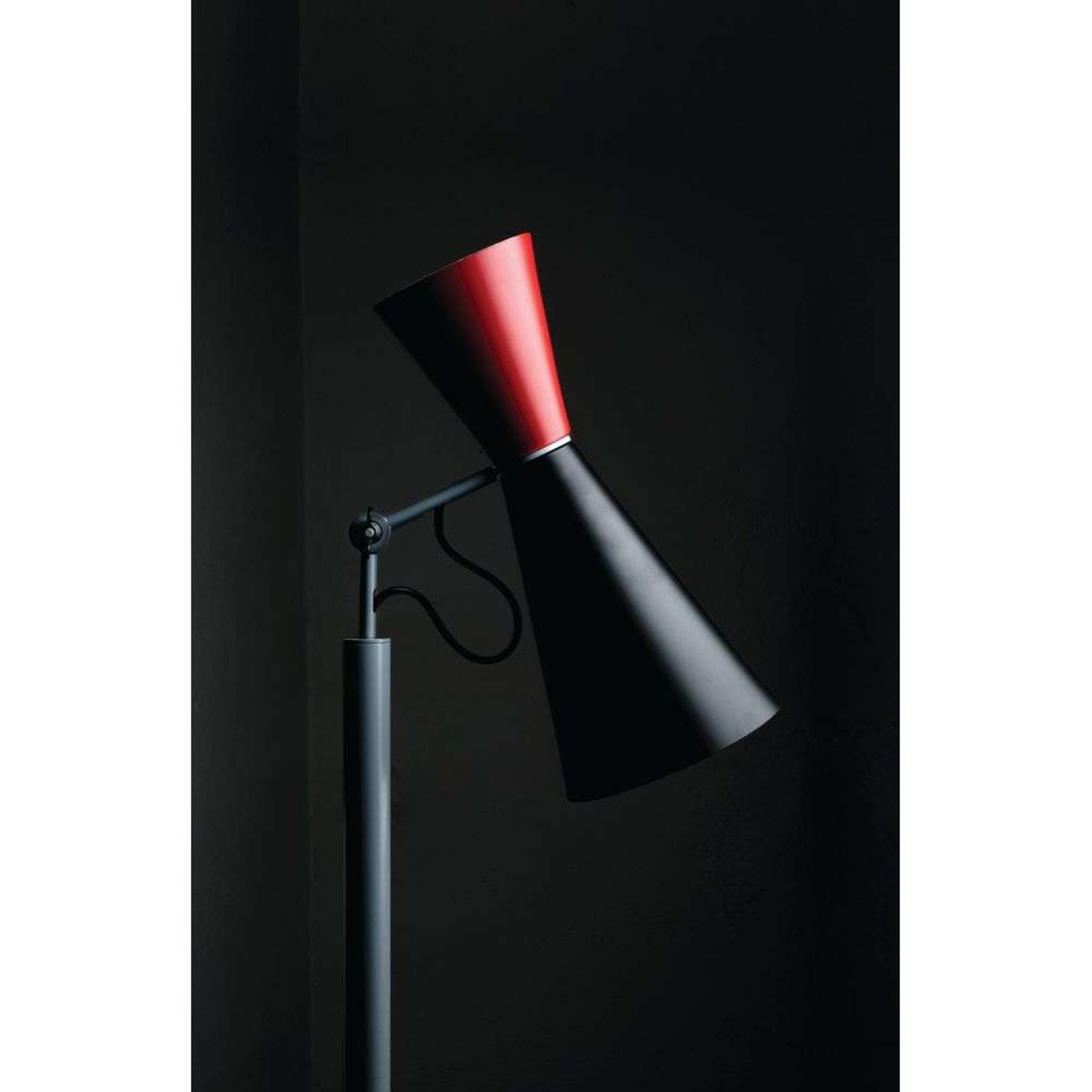 Parliament Floor Lamp Black/Red - Nemo Lighting