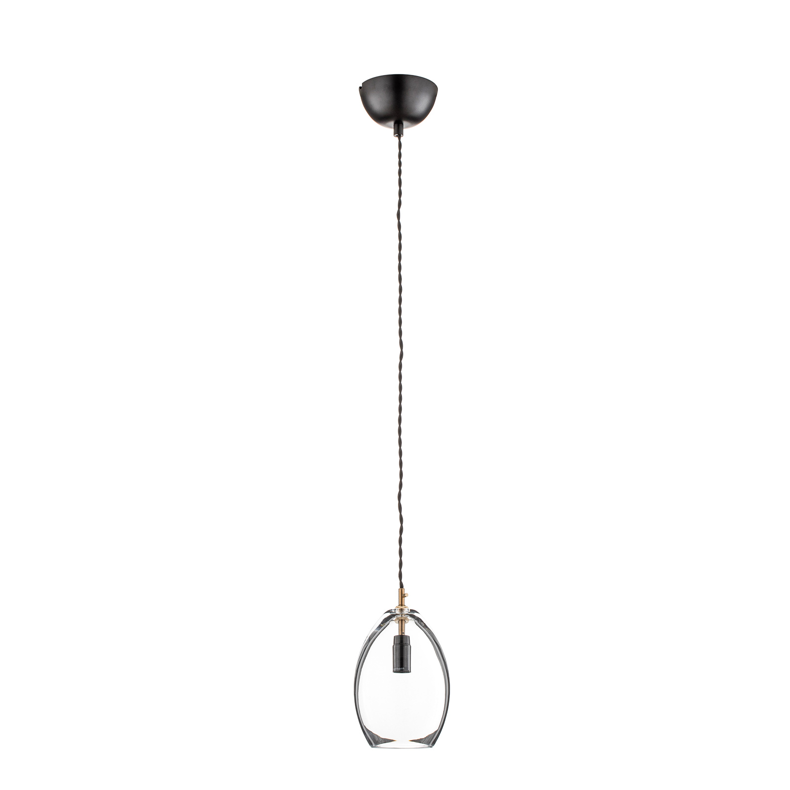 Glass designer hanging light Unika, 14 cm