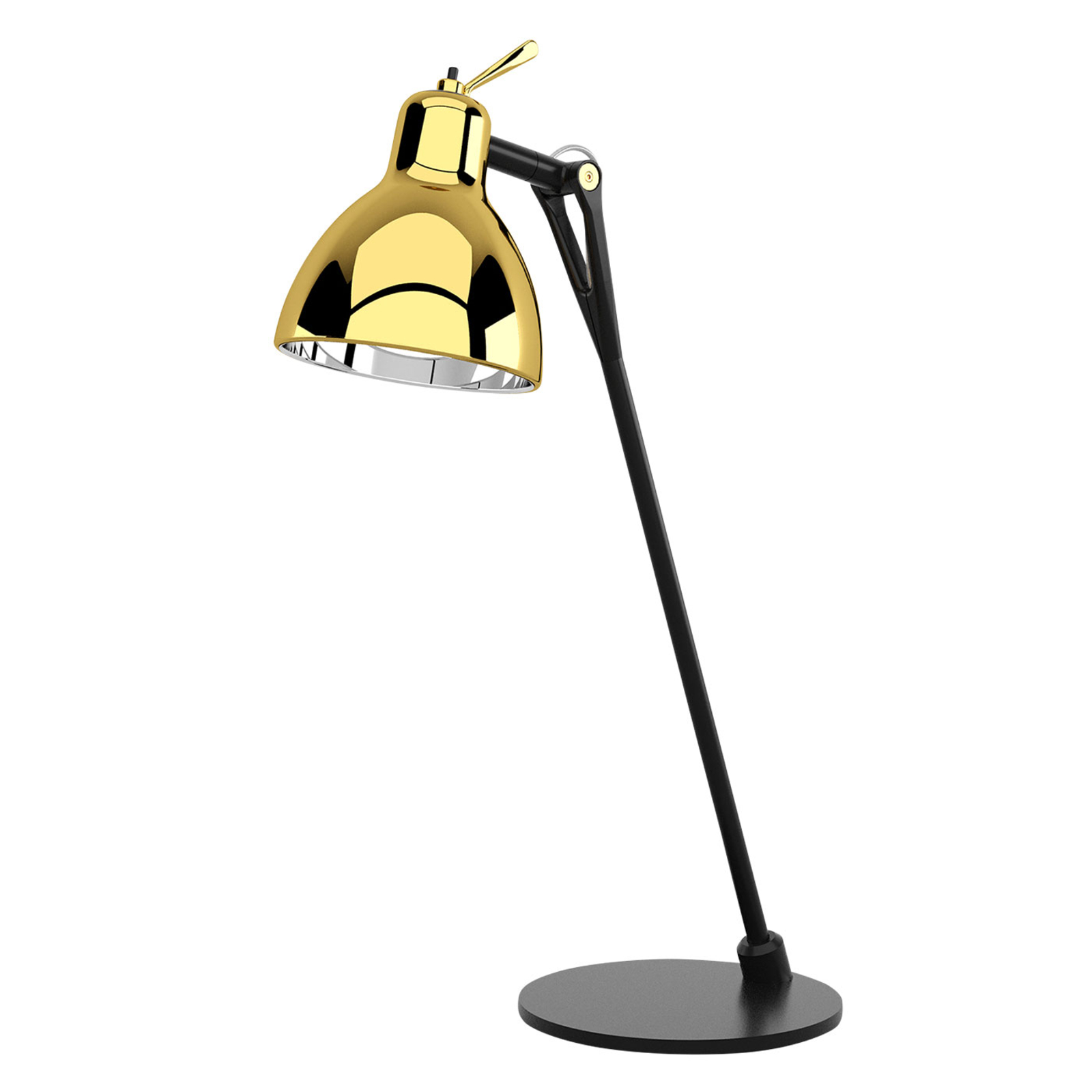 Rotaliana Luxy T0 Glam lampe à poser noire/dorée