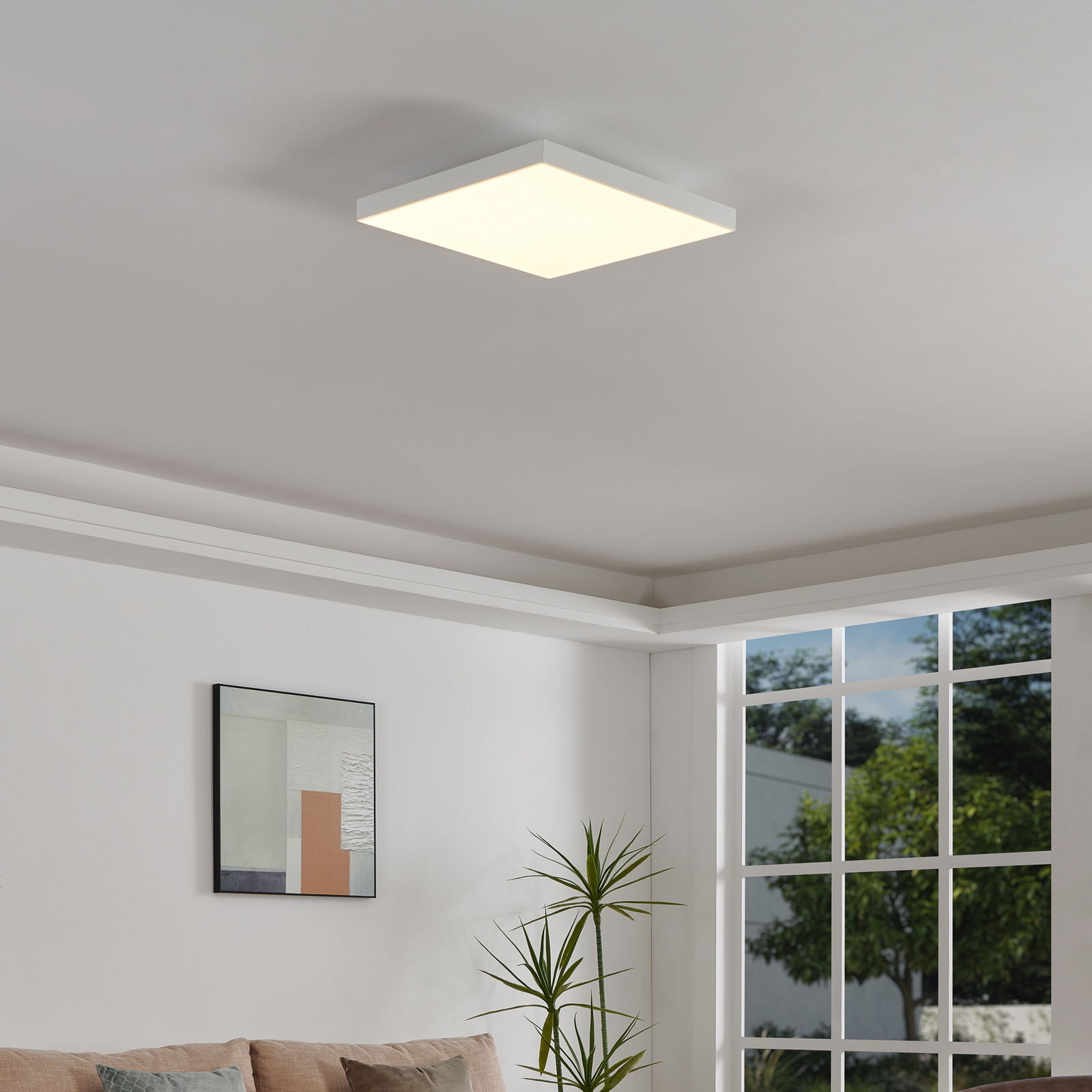 EGLO connect Turcona-Z LED griestu lampa 45x45cm EGLO connect Turcona-Z LED griestu lampa 45x45cm