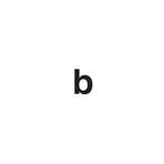 Zelfklevende letter b