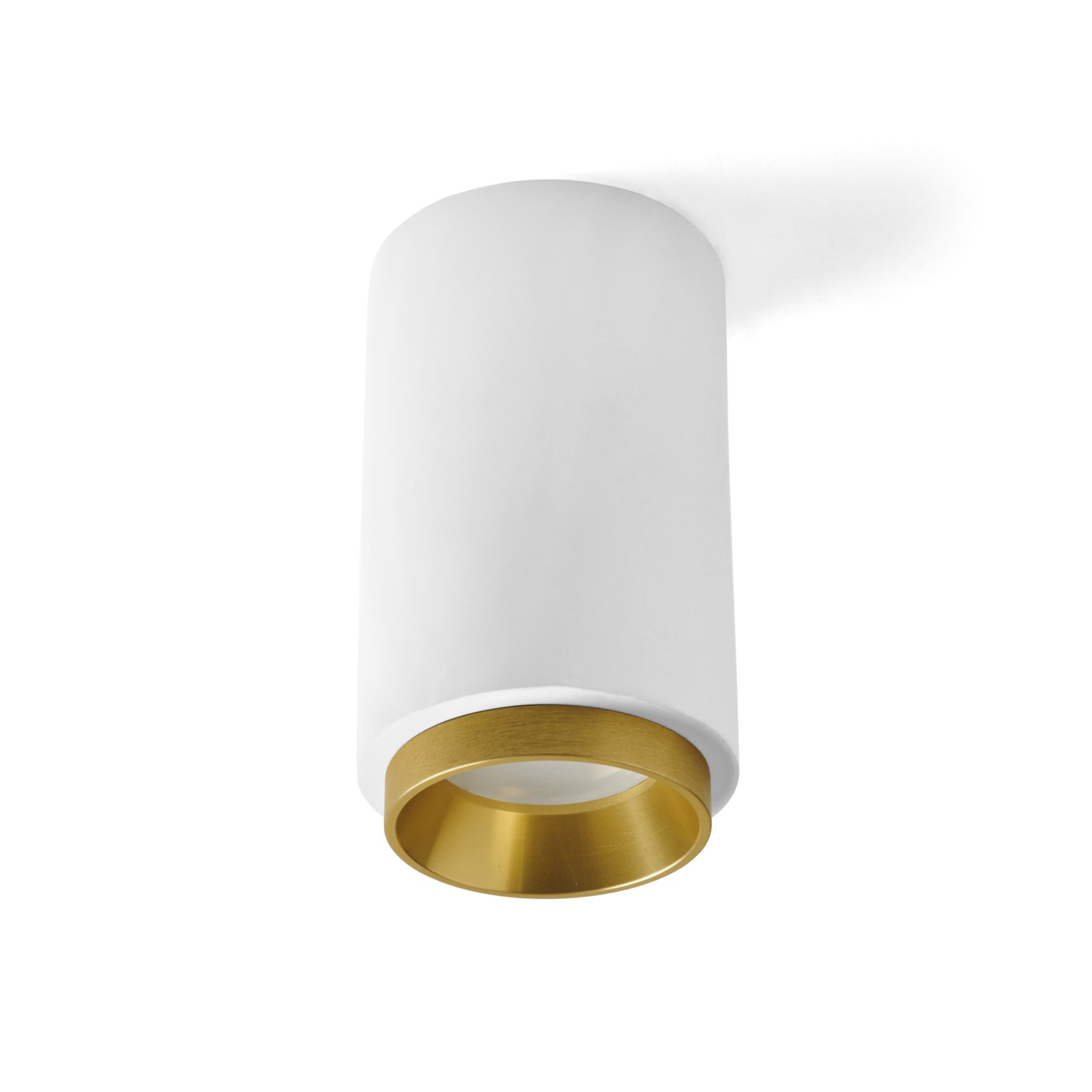 Propilei ceiling light, white/black/brass/copper, plaster