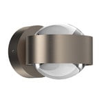 Puk Mini Wall LED 2x8W Lentilles claires, nickel mat