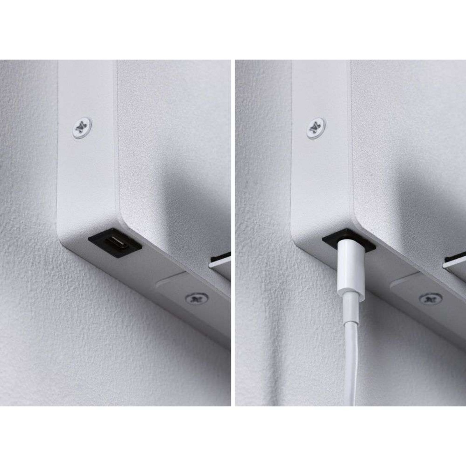 Halina LED Vägglampa USB C Matt Vit - Paulmann