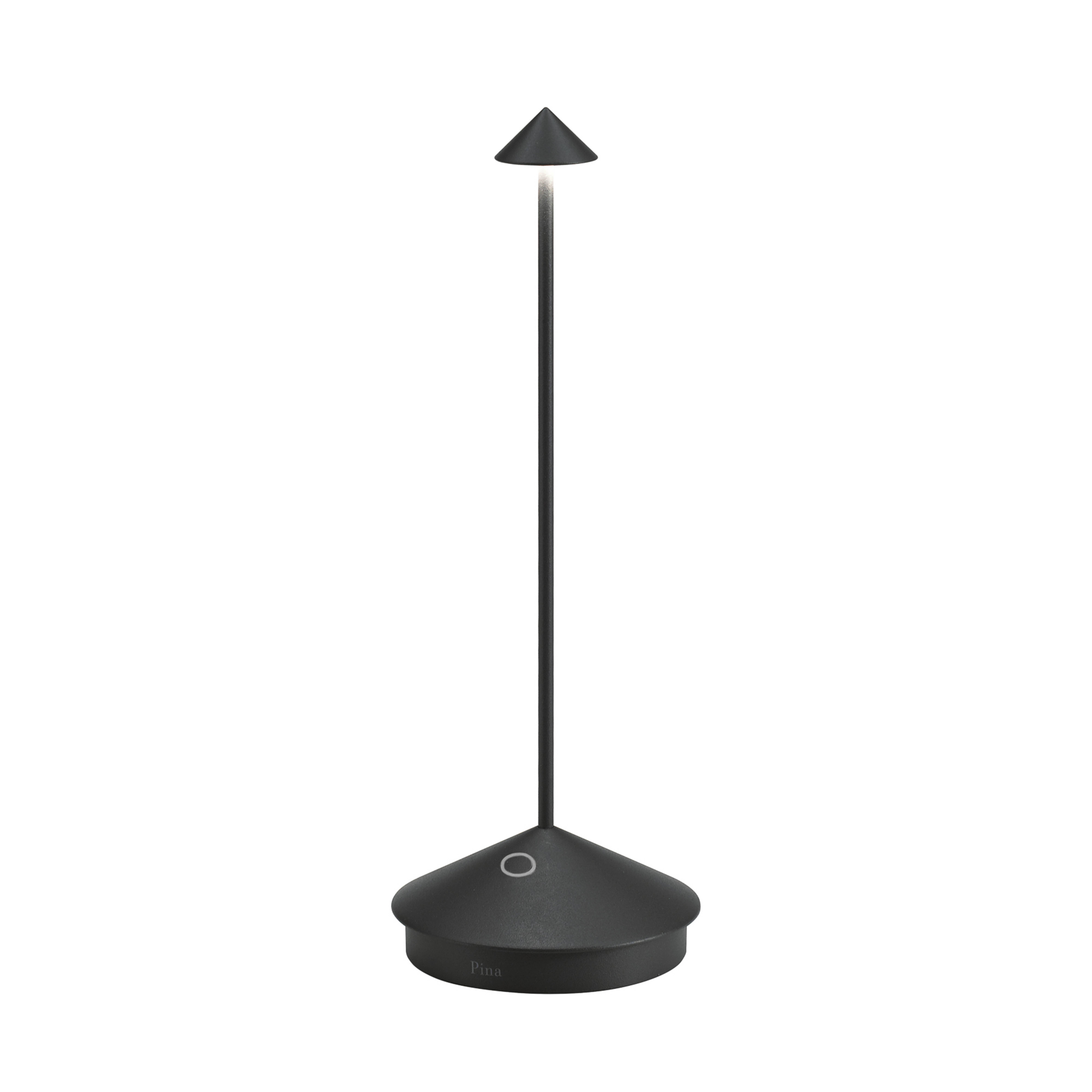 Zafferano Pina 3K Lampe de table à accu IP54 noir