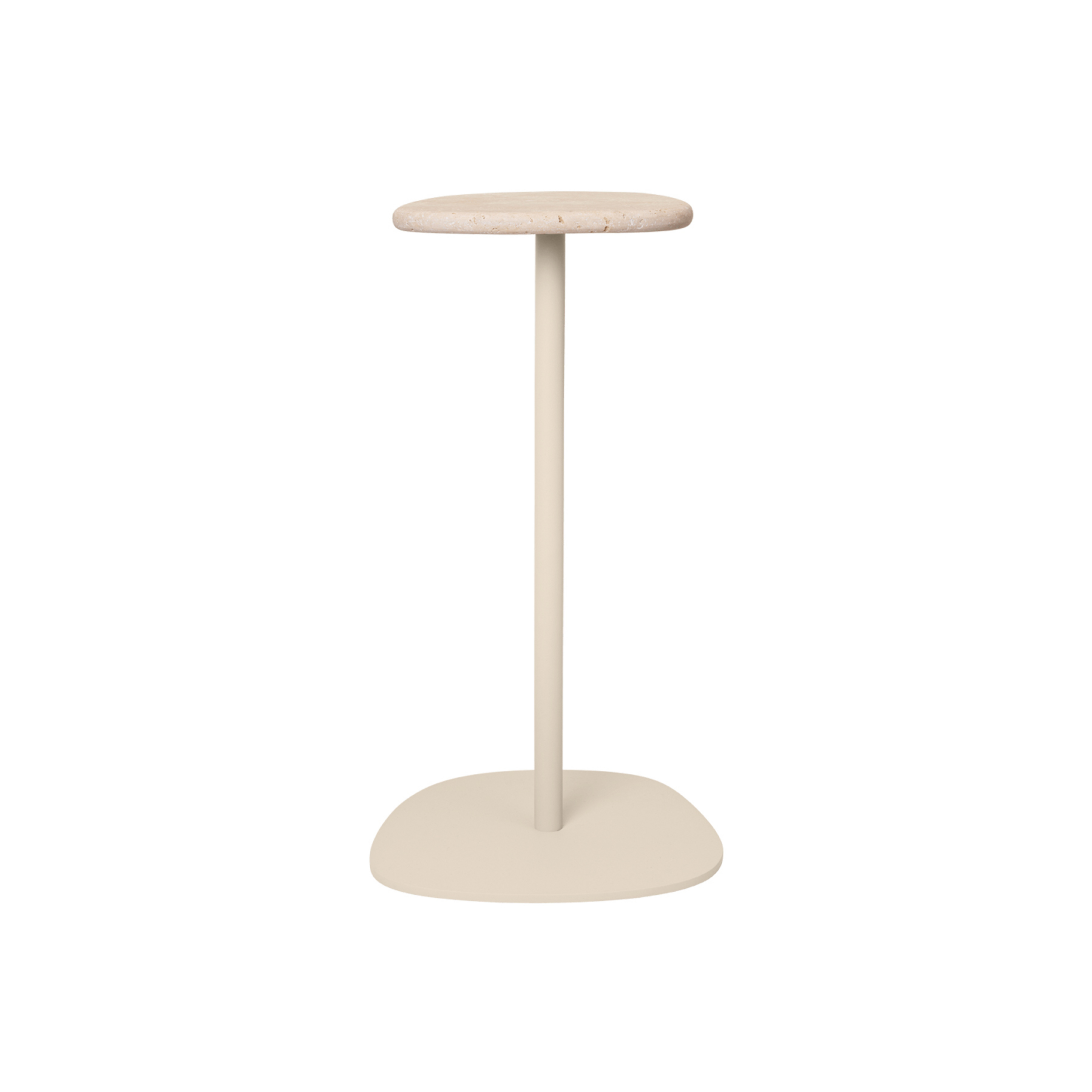 PLYO Side Table Cashmere Marble/Metal 56cm - ferm LIVING