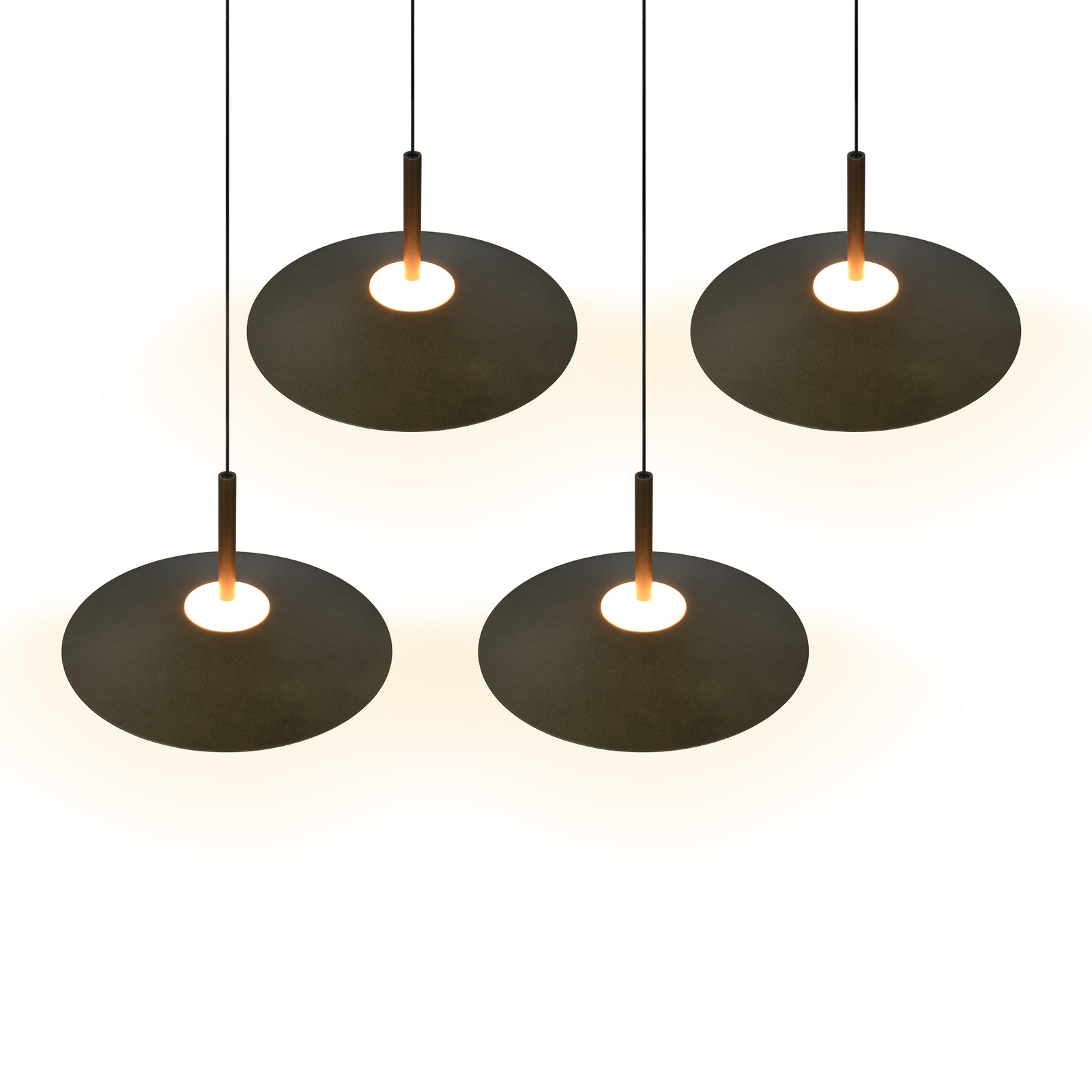 LED piekaramā lampa „Amalo“, platīna krāsā, garums 146 cm, CCT, 4 spuldzes. LED piekaramā lampa „Amalo“, platīna krāsā, garums 146 cm, CCT, 4 spuldzes.