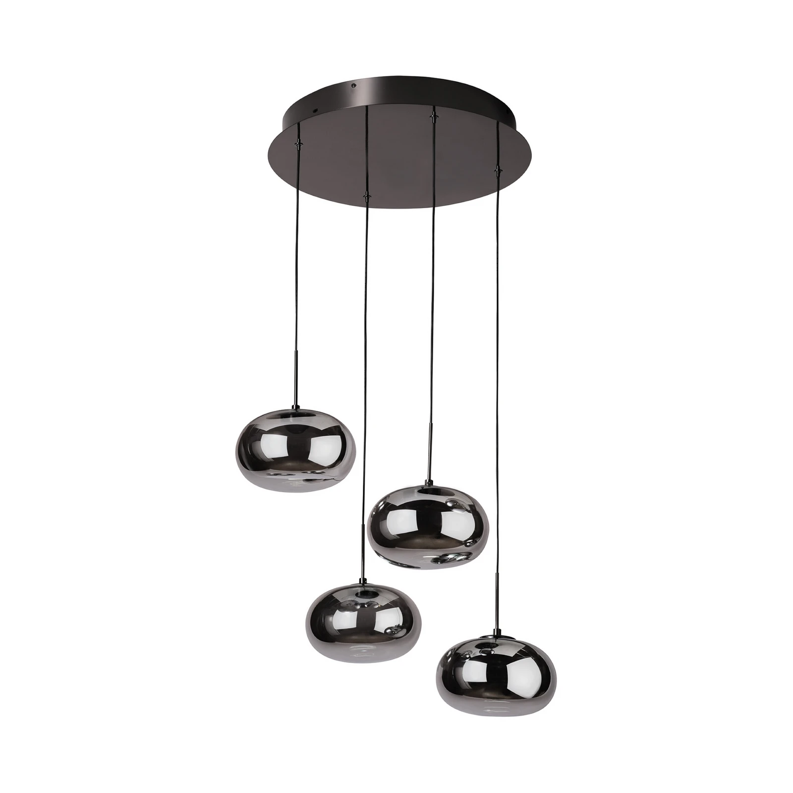 OSRAM LED-hengelampe Decor Satellite, grå, Ø 56 cm, 4 lyskilder, CCT
