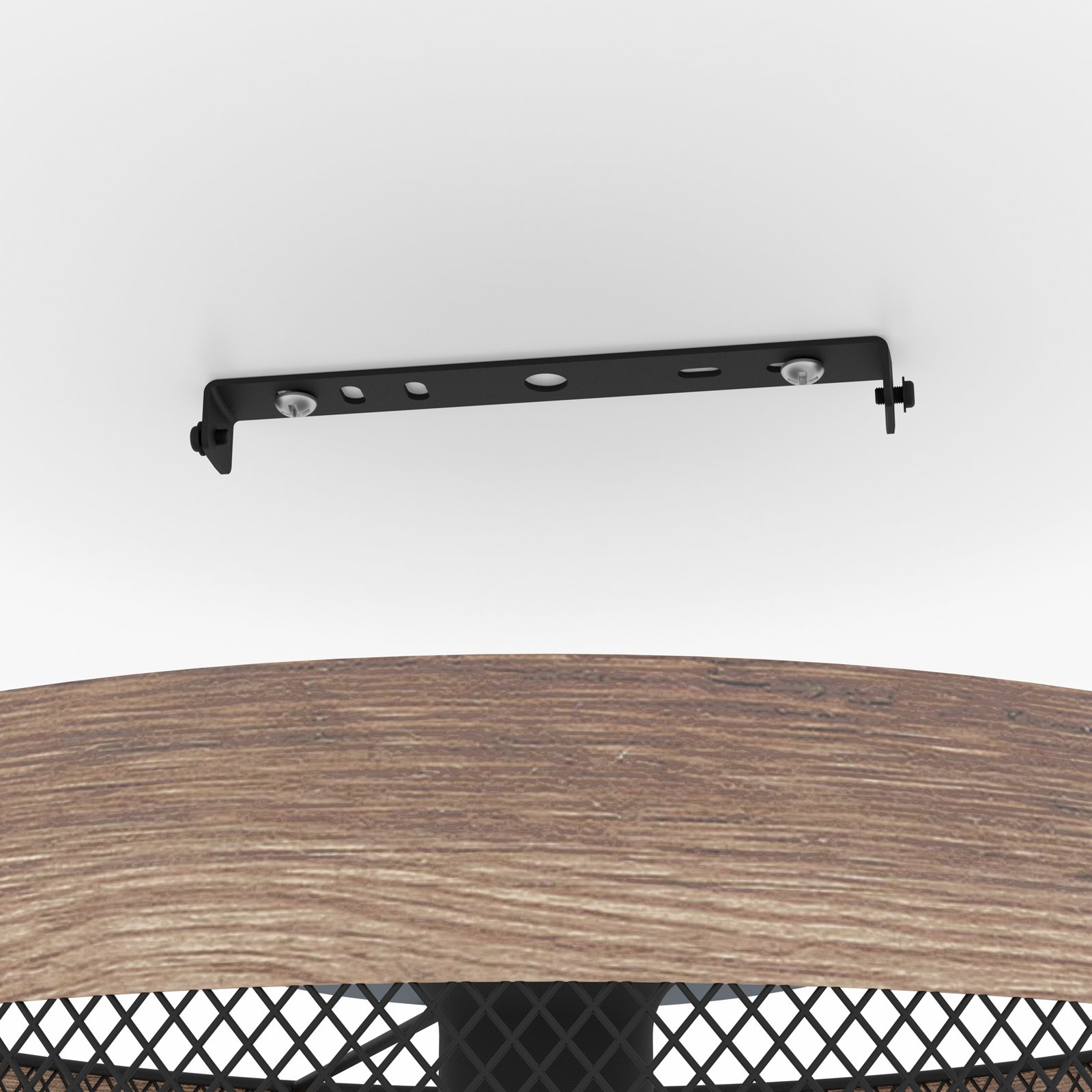 Kilnsdale ceiling light, Ø 38 cm, black/brown, steel