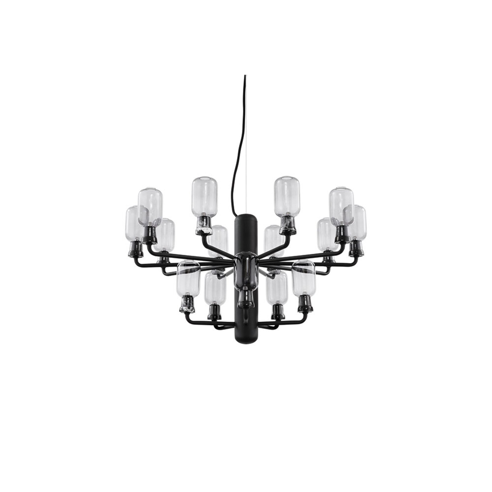 Amp Candelabru Small Smoke/Black - Normann Copenhagen