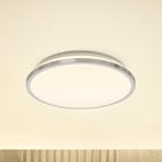 OSRAM LED ceiling light BATHROOM, chrome, Ø 30 cm, IP44, CCT