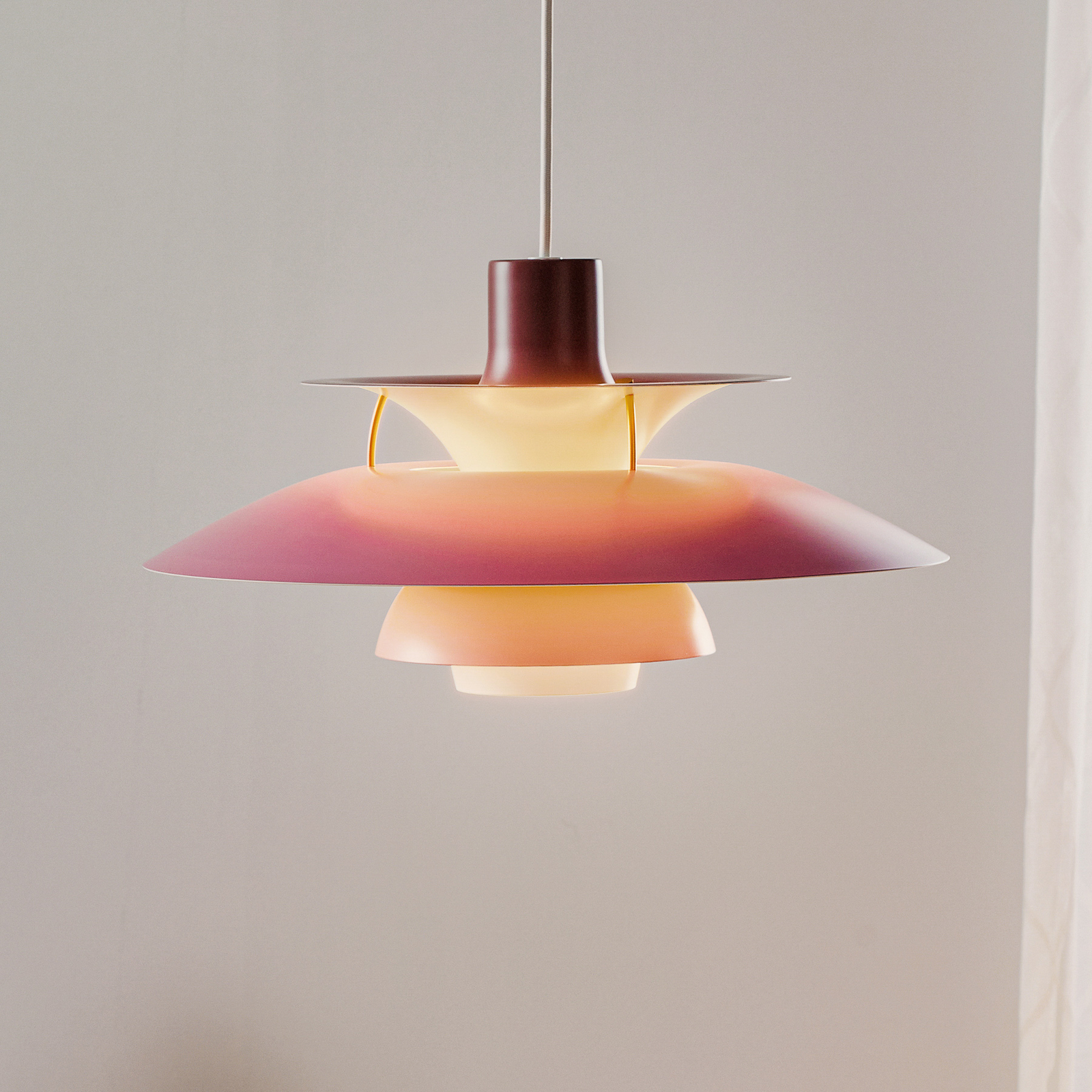 PH 5 Pendelleuchte Farben Von Rosa - Louis Poulsen