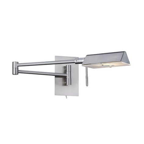 Wandleuchte 7665SS mit zweiteiligem Schwenkarm