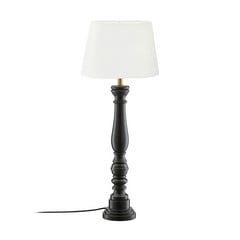 PR Home pöytävalaisin Doris Omera valkoinen/musta 64 cm kangas/puu