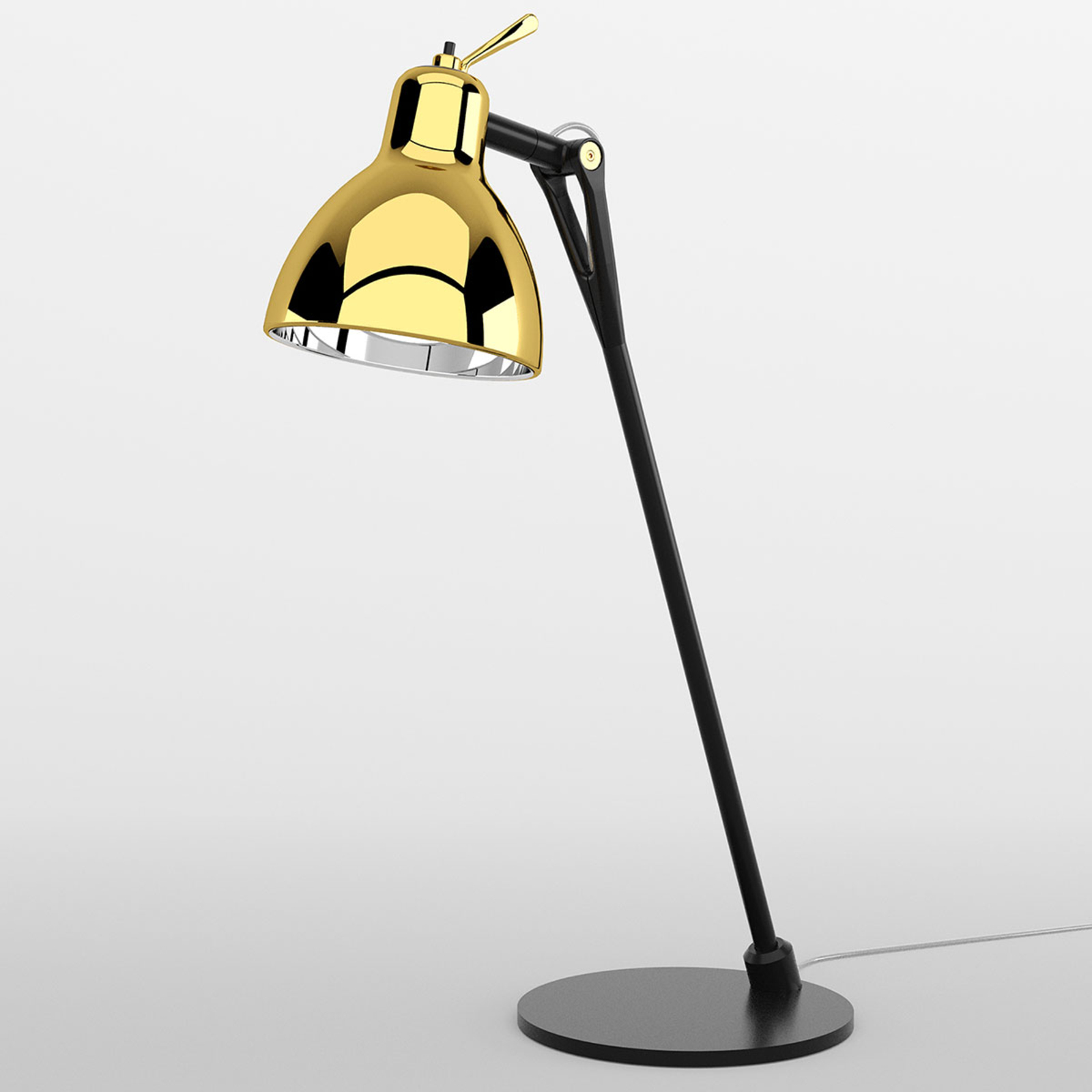 Rotaliana Luxy T0 Glam lampada da tavolo nero/oro