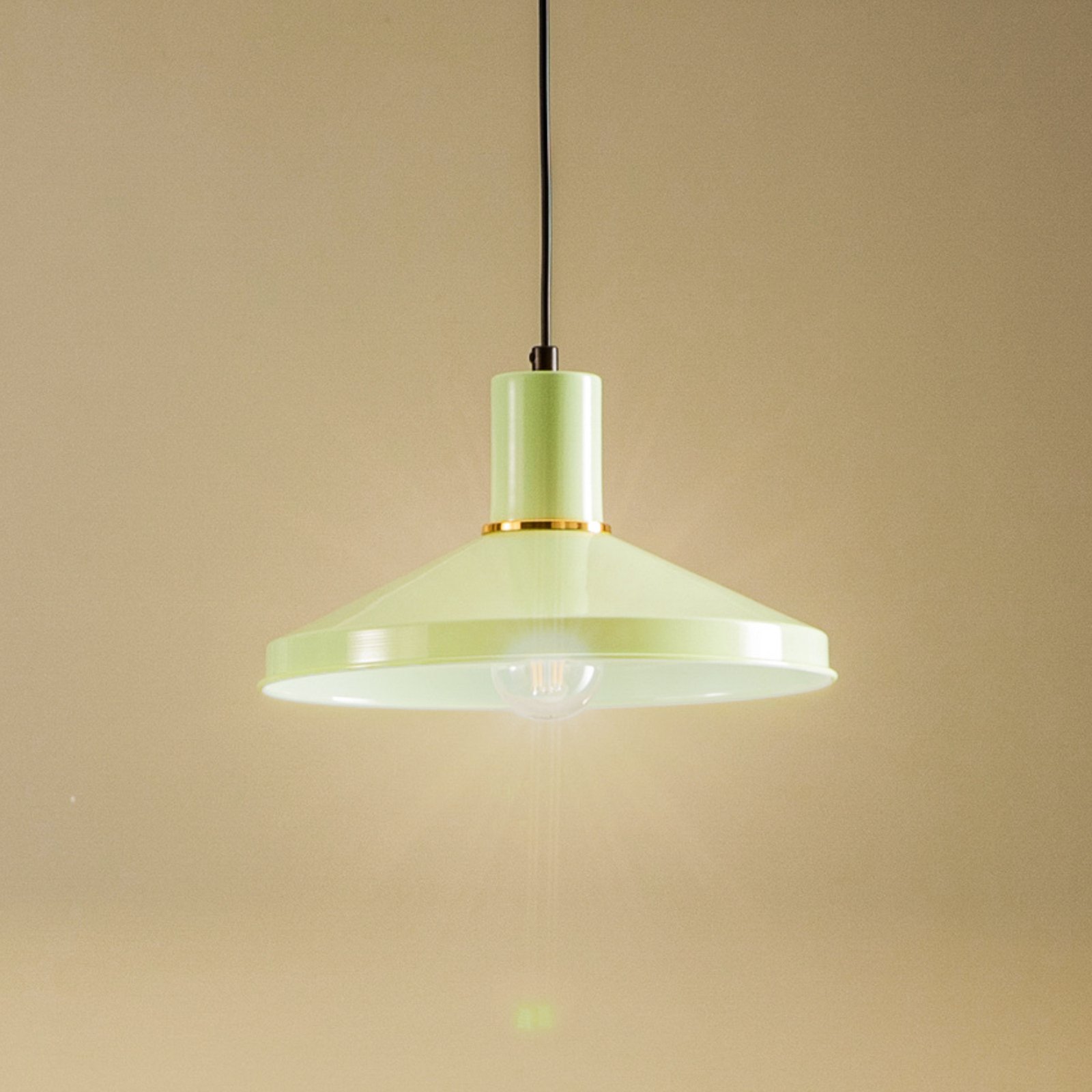 AV-4106-M24-GREEN metal pendant light, green