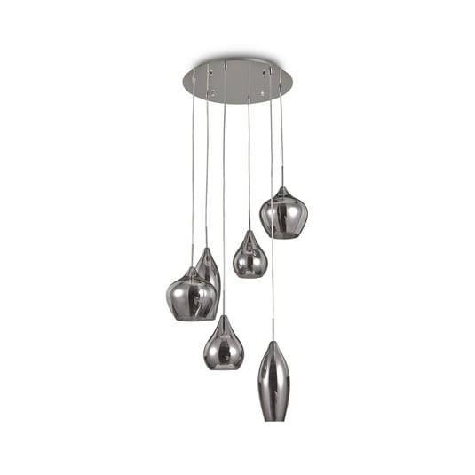 Ideal Lux Soft Hängelampe 6fl chrom/rauch