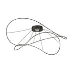 Axolight Hoops 2 LED plafondlamp, zwart