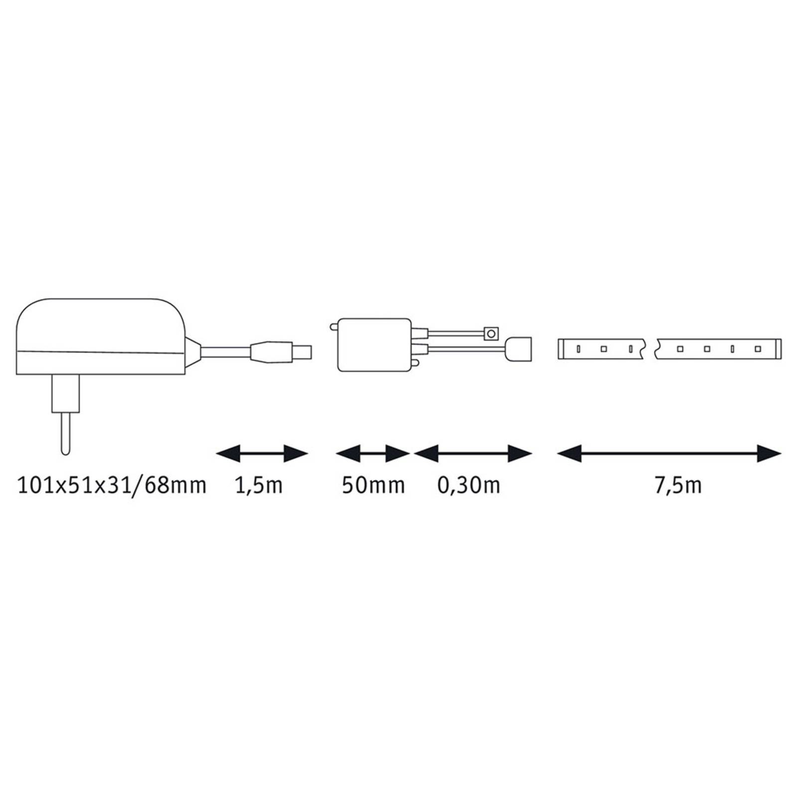 Paulmann SimpLED Strip Set, 26 W, RGB, 7,5 m