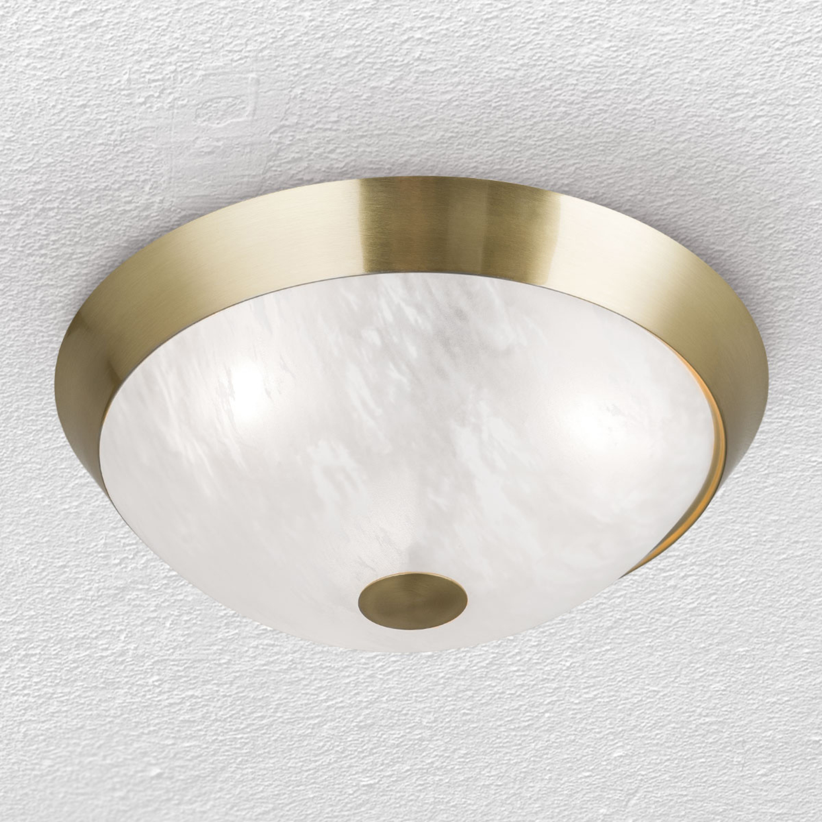 Classic Jaya ceiling lamp with glass shade