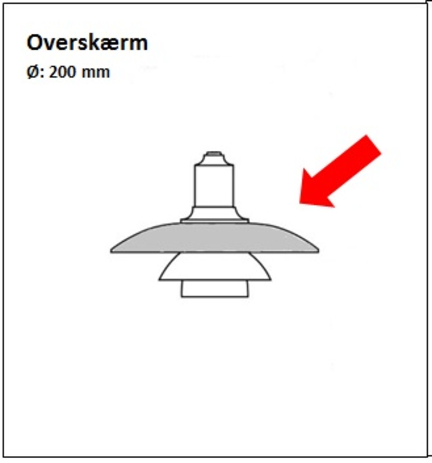 PH 2/1 Overshade for Table Lamp & Wall Lamp & Stem Fitting Opal - Louis Poulsen