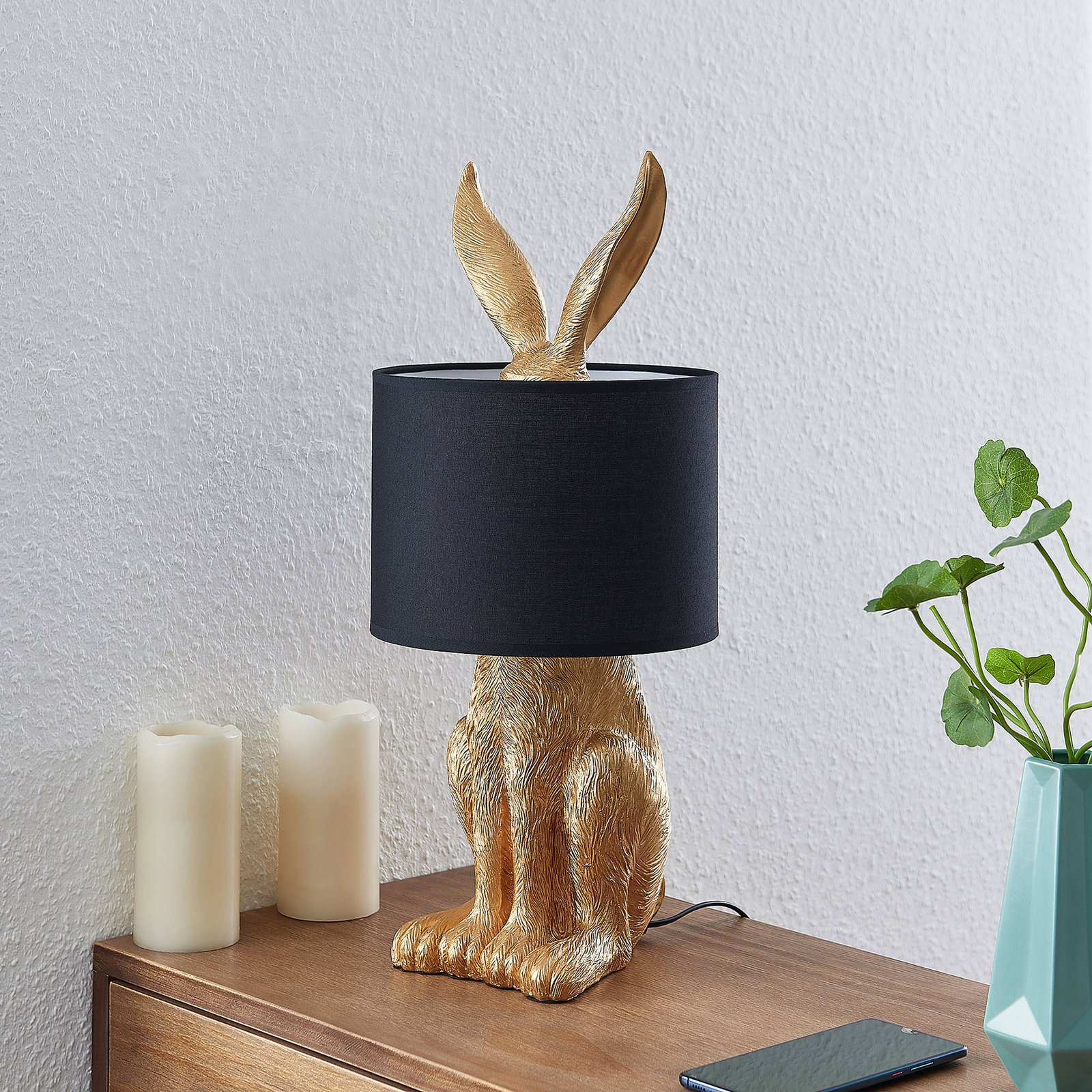 Lorentia Table Lamp Gold - Lindby