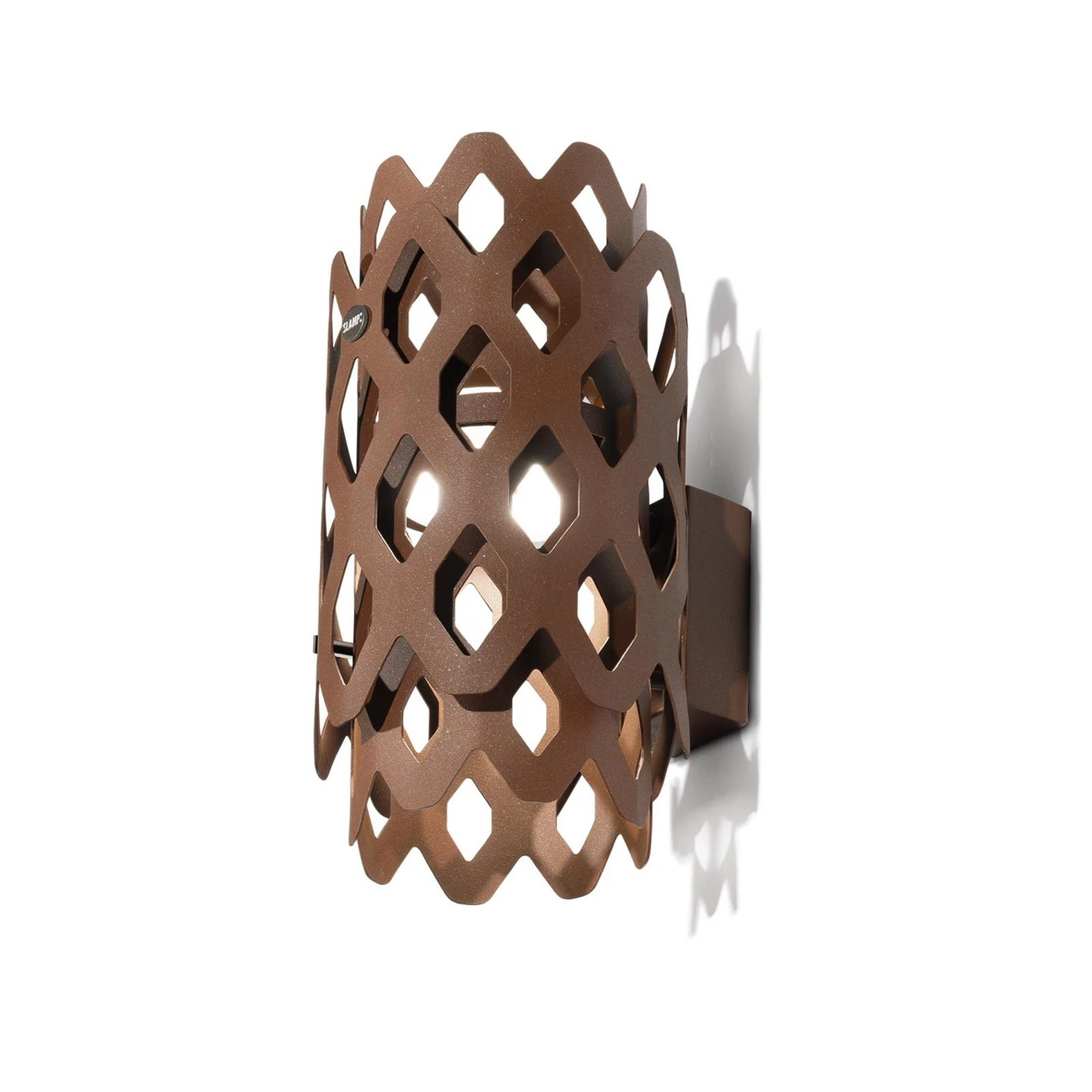 LED-Außenwandleuchte Charlotte, corten, Höhe 28 cm, IP65