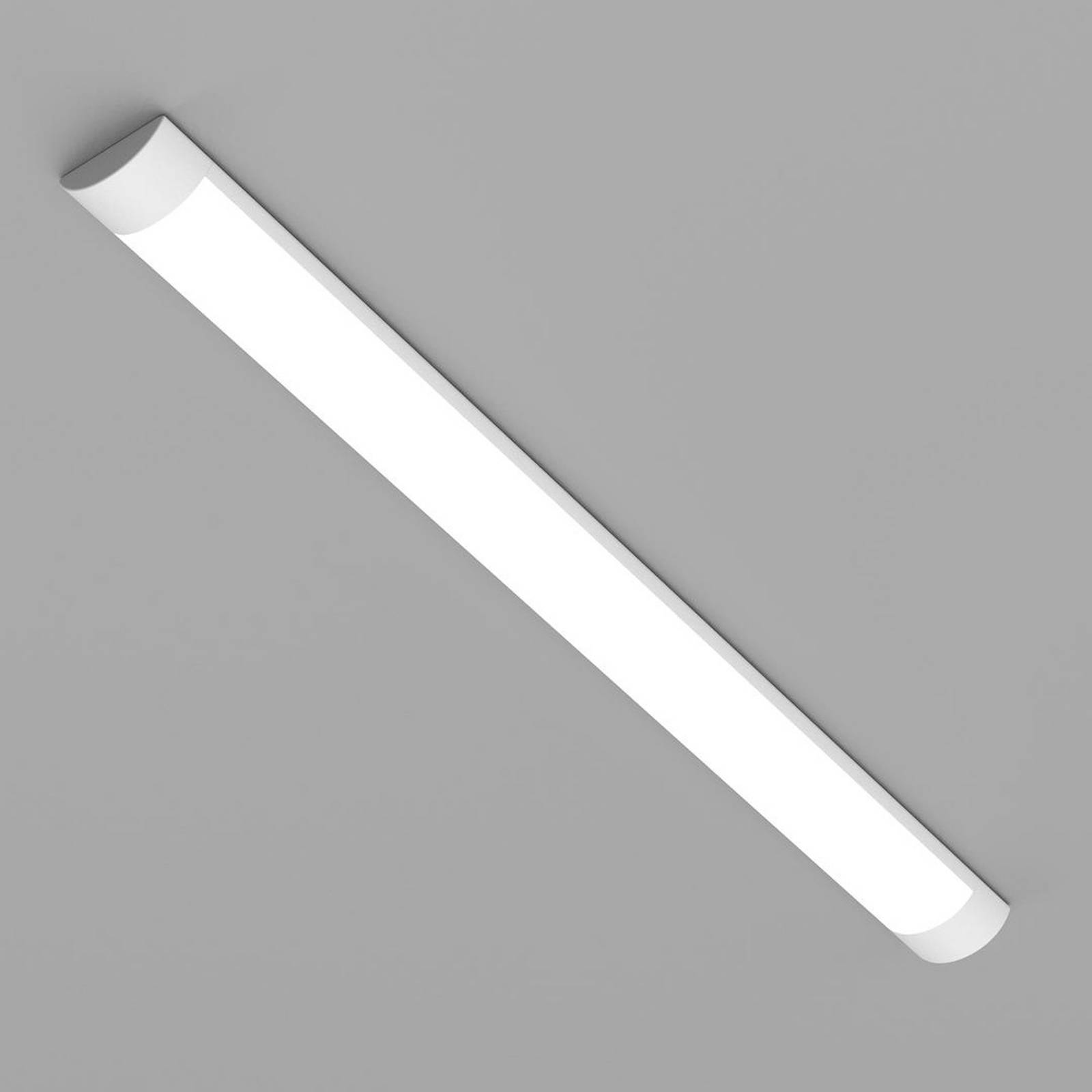 Lampa sufitowa LED Batten, długość 90 cm, aluminium, biała, 4000 K