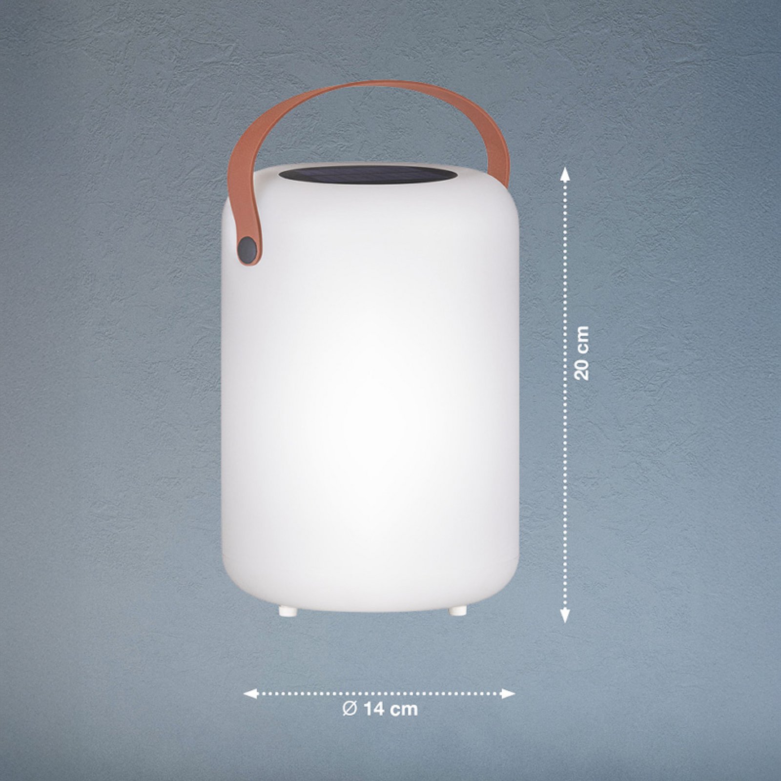 LED-aurinkopöytälamppu Orno, lämmin valkoinen, RGB