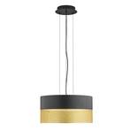 Hanglamp Mesh E27 Ø 50 cm, zwart/goud
