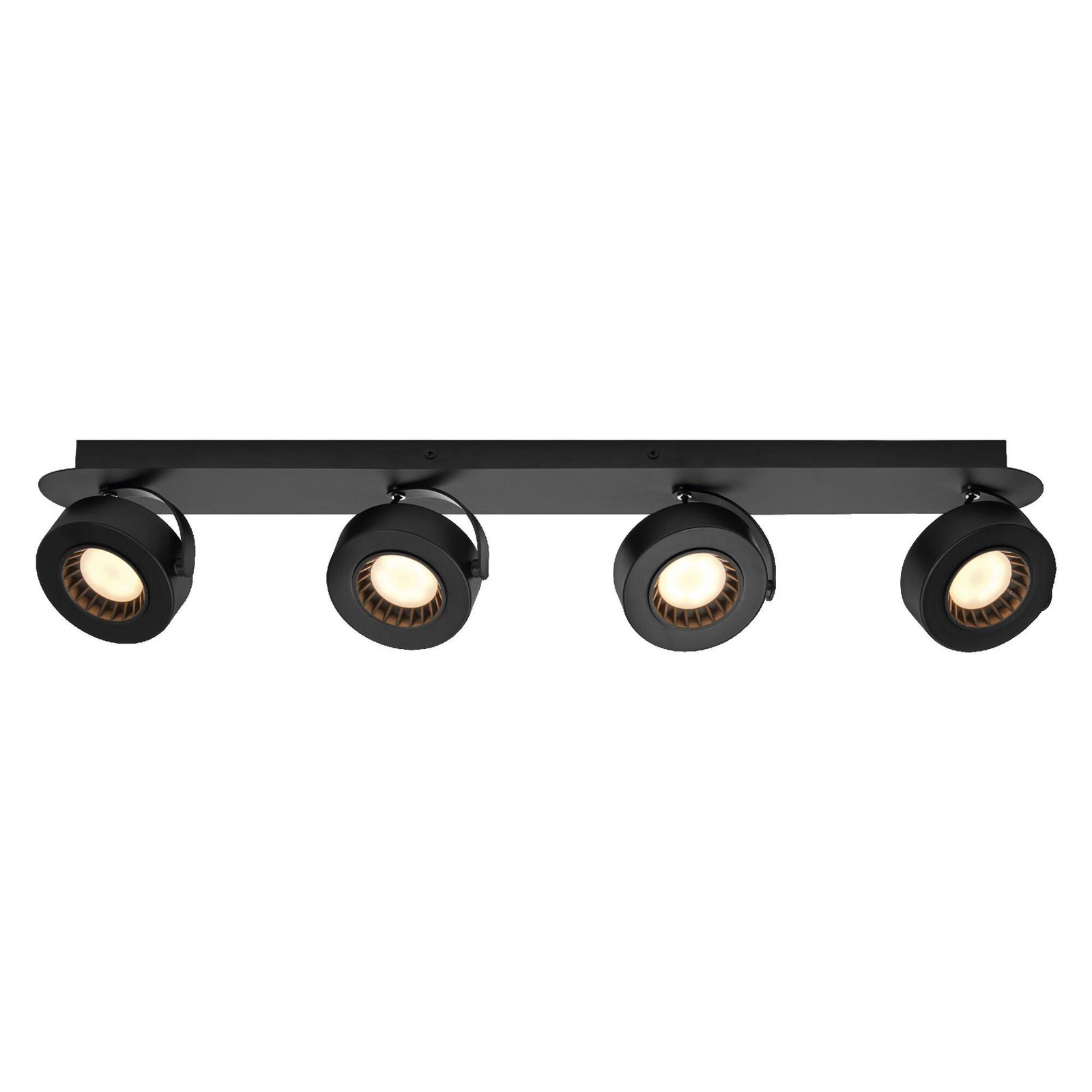 OSRAM LED-Deckenstrahler VENUS schwarz 4-flg. Metall 3.000 K
