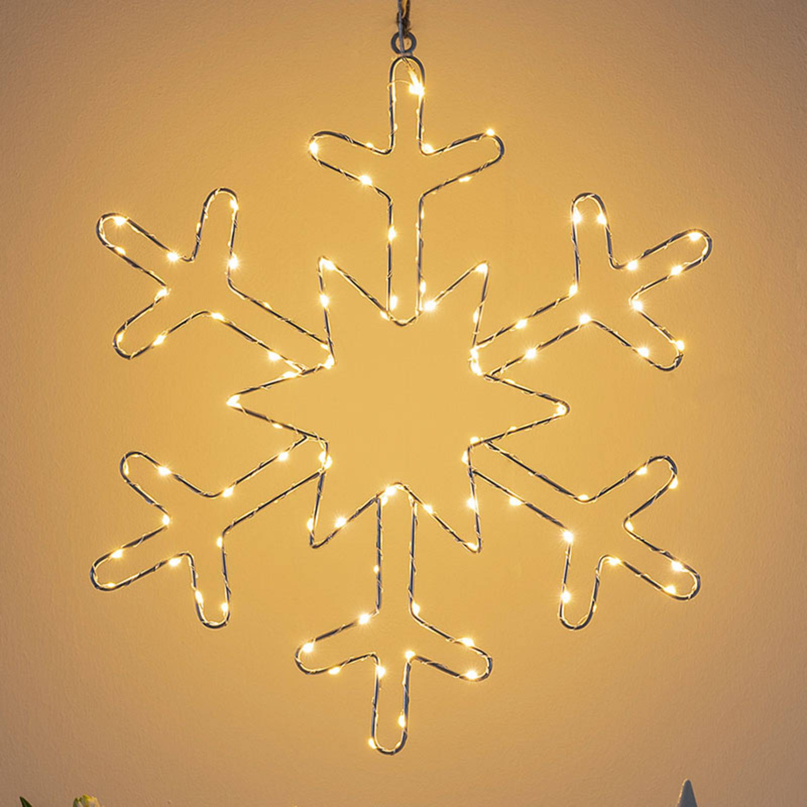 Konstsmide Christmas Lampe décorative LED Flocon de neige argenté