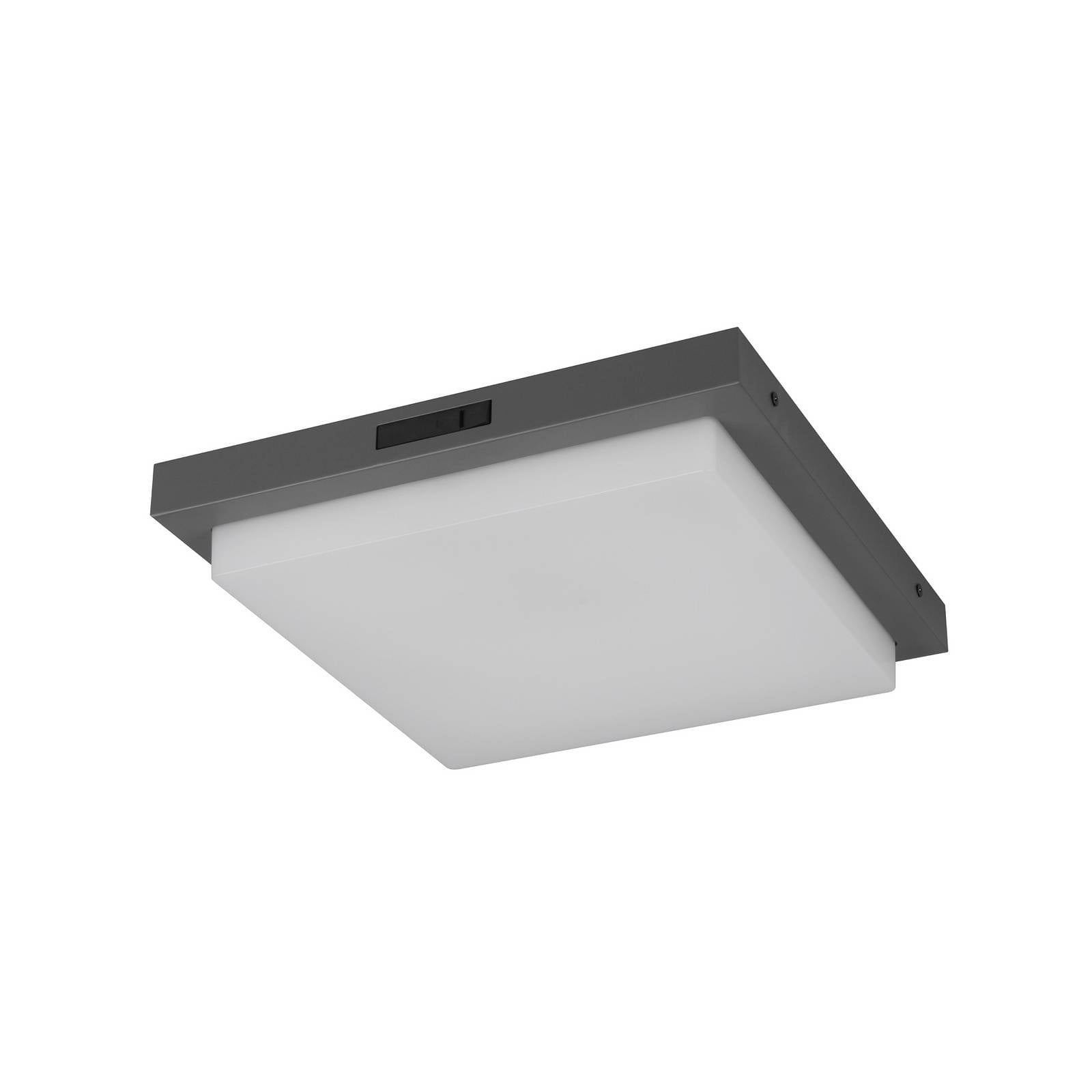 LED-Außenwandleuchte Bermejo, eckig, Sensor, CCT, anthrazit