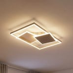 LED-Deckenlampe Arido, Breite 41 cm, sand/greige Metall CCT
