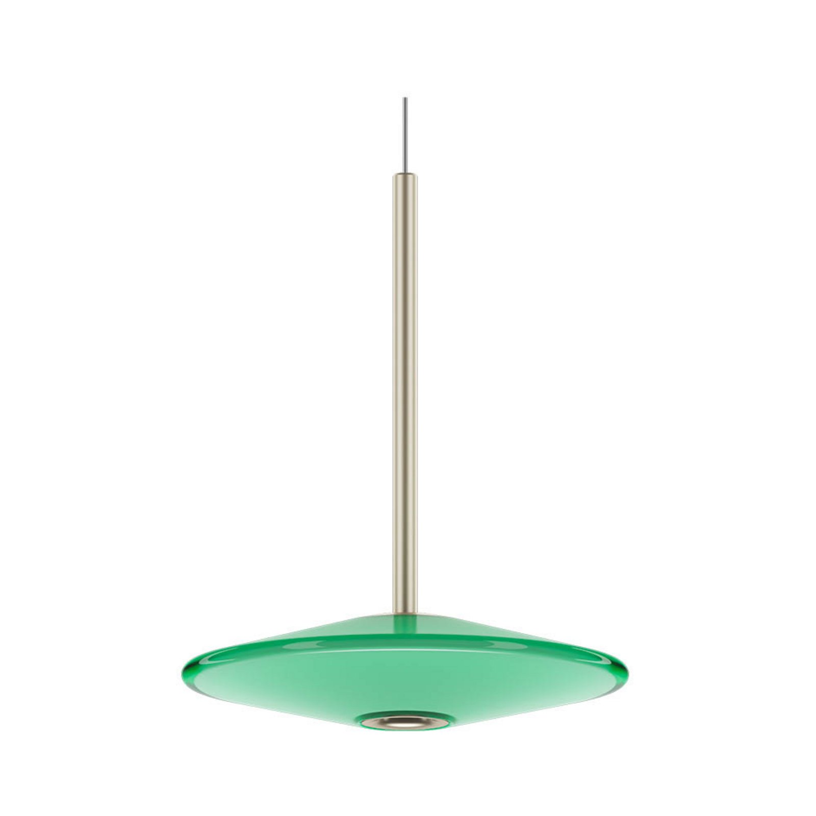 LOOM DESIGN LED-Pendelleuchte Solene, grün, Glas, Ø 20 cm