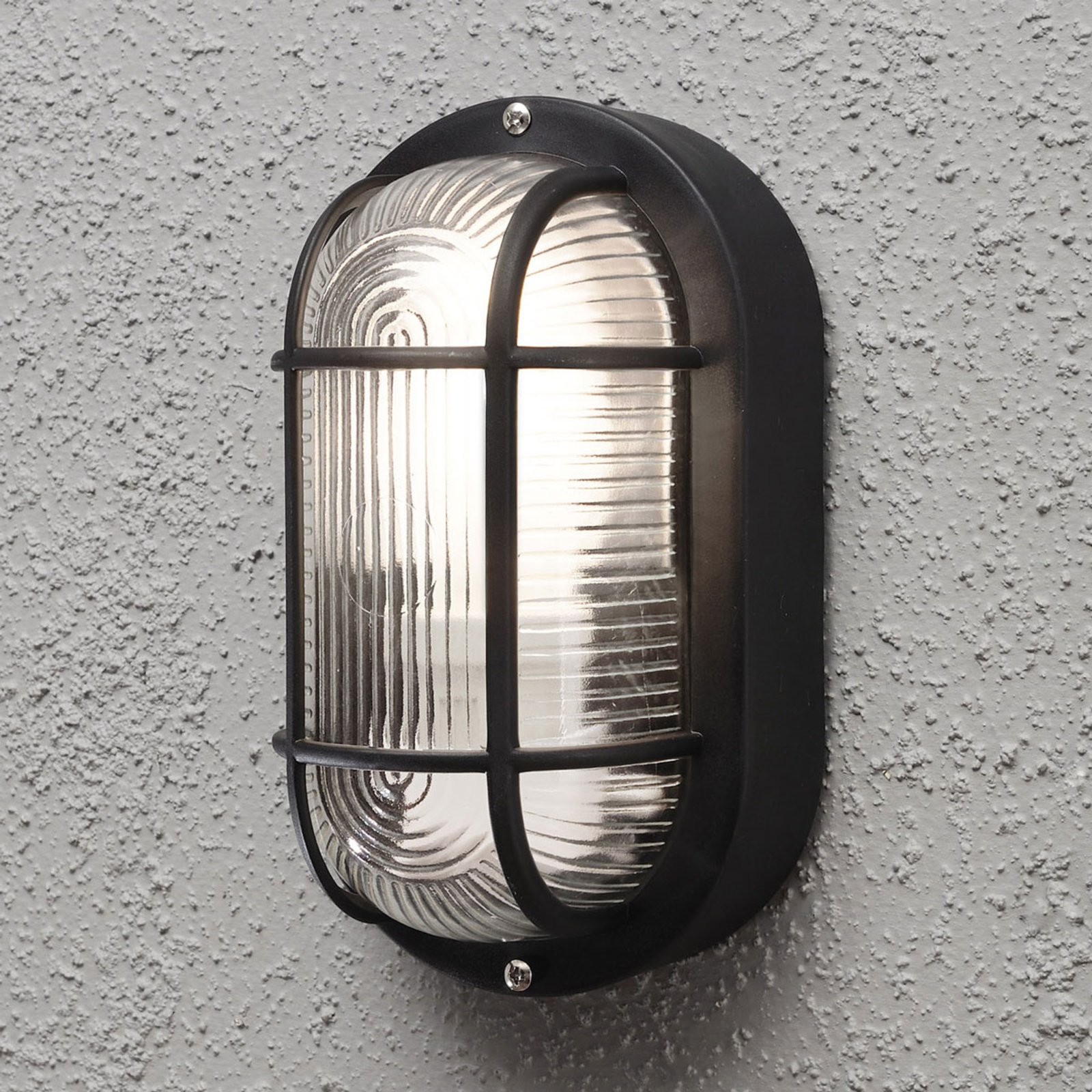 Außenwandlampe Elmas oval