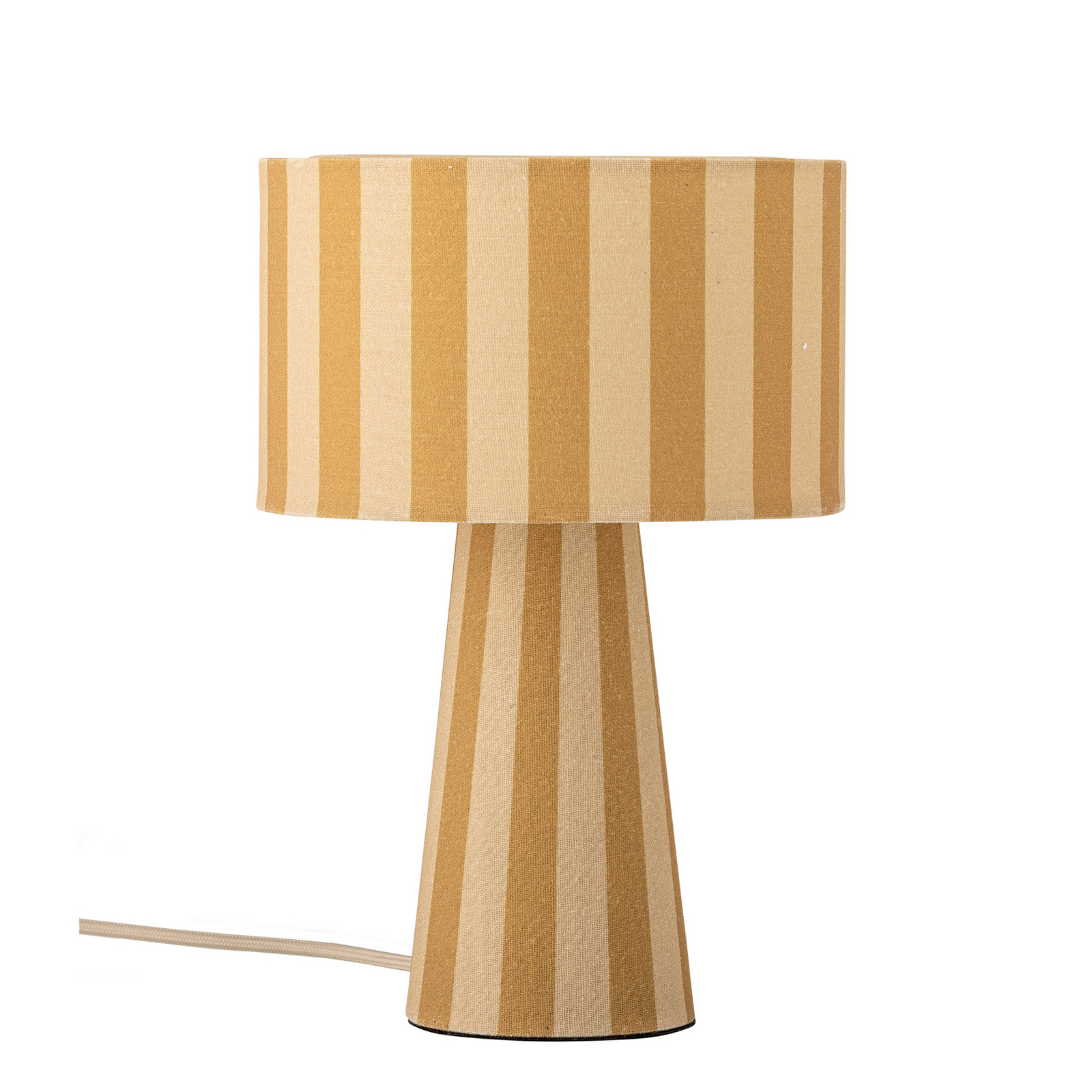 Lampada da tavolo Emmie, gialla, in lino, altezza 30 cm - Bloomingville