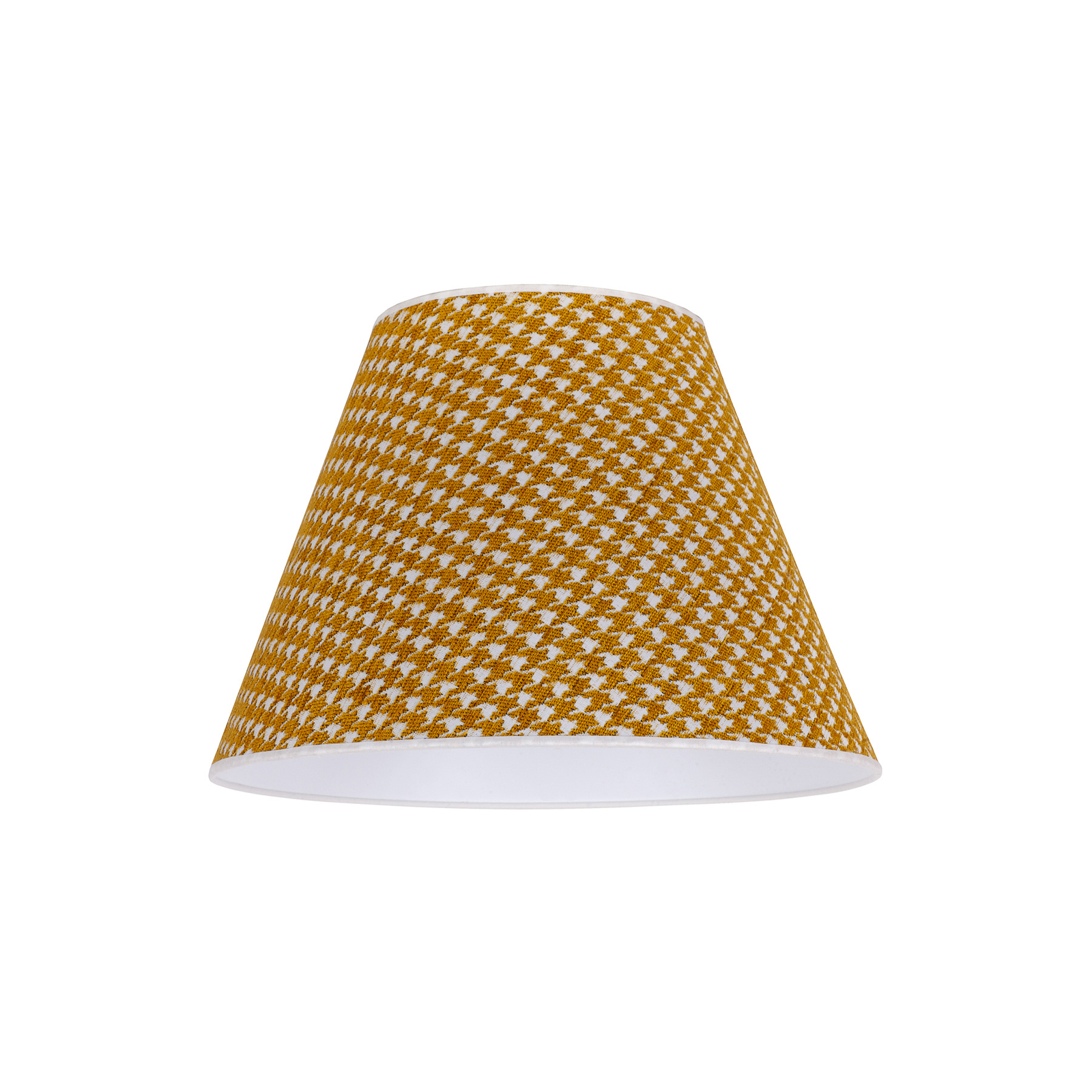 Stínidlo na lampu Sofia 26 cm, kohoutí stopa žlutá