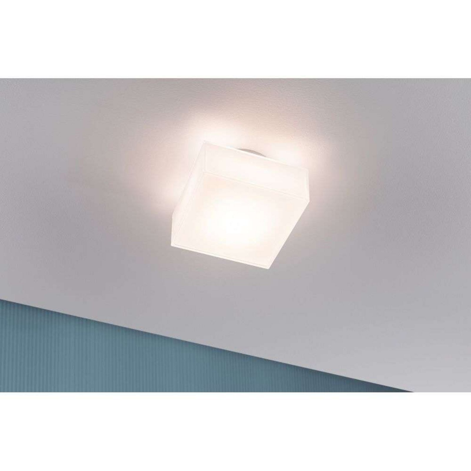 Maro LED Plafonieră IP44 Square Alb - Paulmann