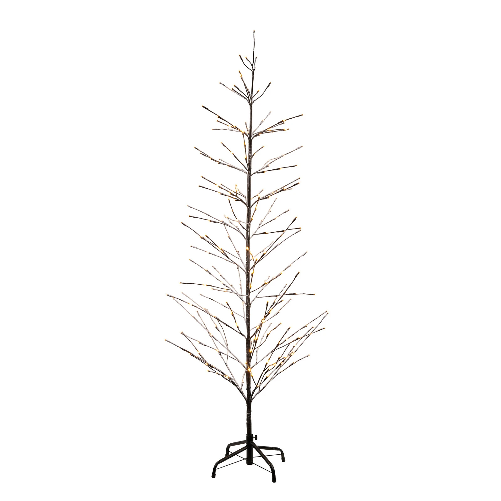 LED drvce Isaac visine 210cm smeđe, bijelo snježno
