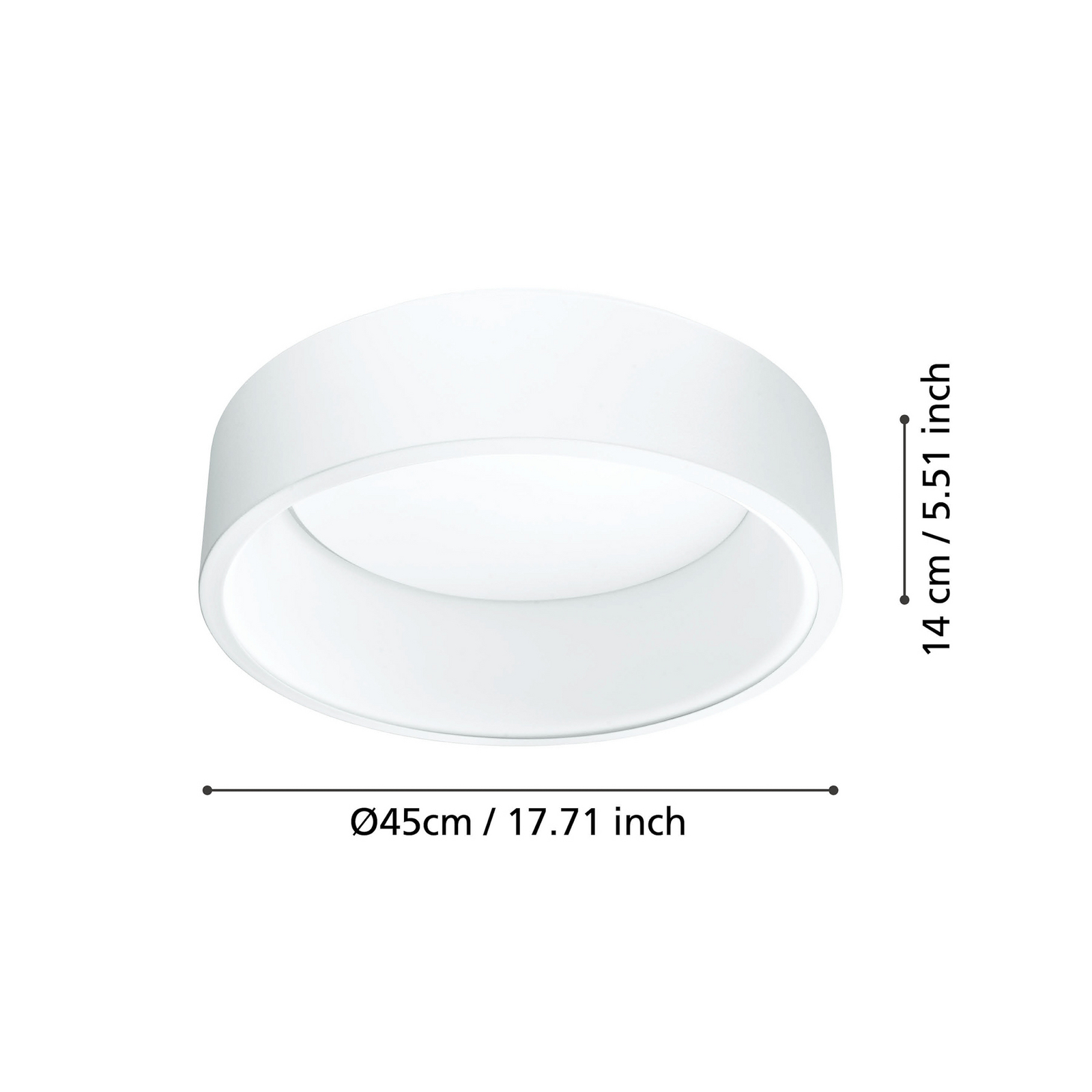 LED stropna svjetiljka Stars of Light Marghera, bijela, Ø 45 cm