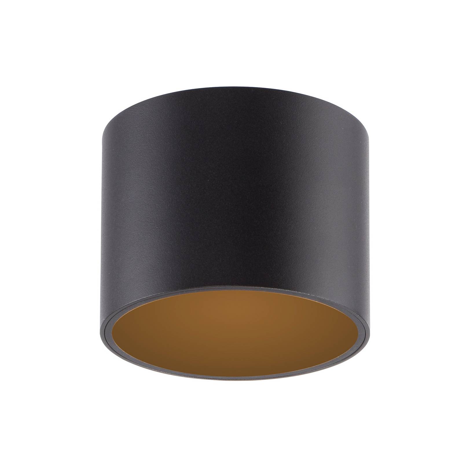 LED-Bad-Deckenlampe PURE Point, schwarz, Ø 11 cm, IP44