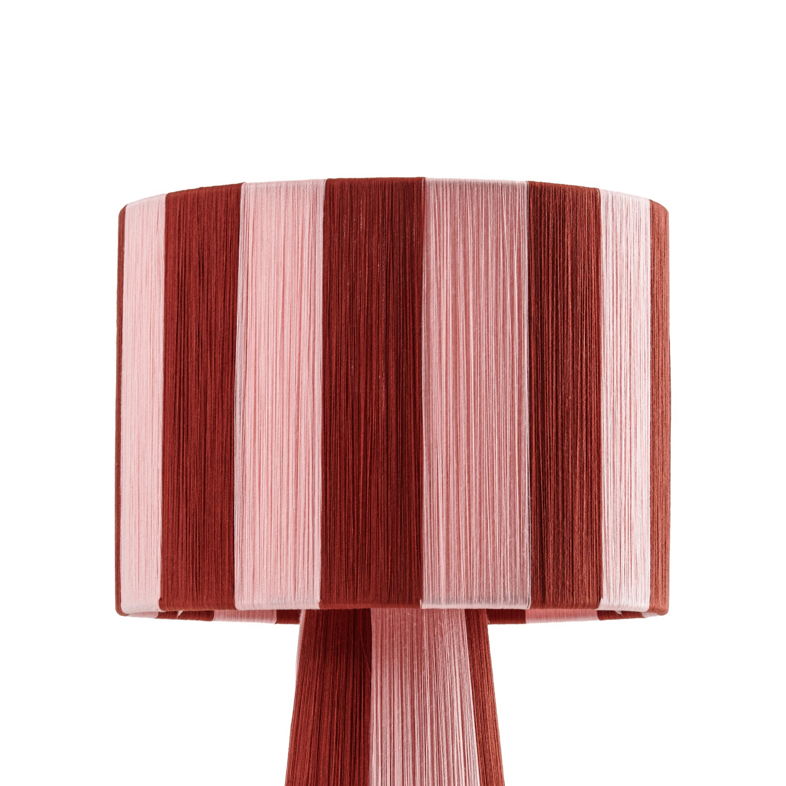 Stolová lampa Suly, červená/ružová, bavlna, výška 40 cm – Lindby Stolová lampa Suly, červená/ružová, bavlna, výška 40 cm – Lindby