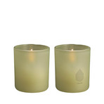 Szkło Jasny 2-pack 6x7 cm Light Green Leaf - Uyuni Lighting