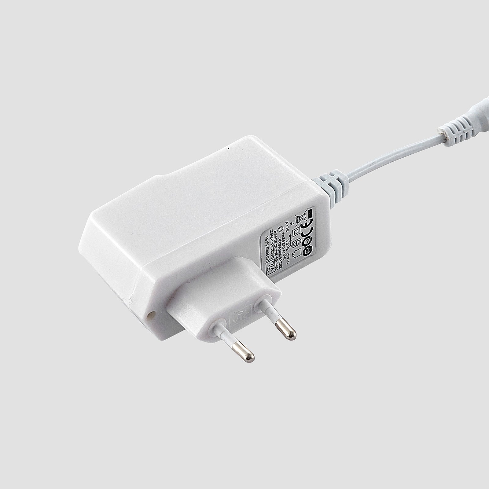 Edano LED Pöytävalaisin White/Chrome - Lucande