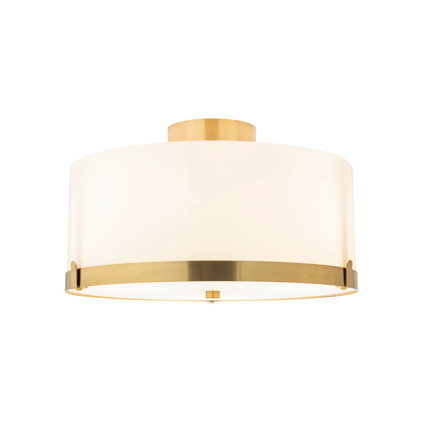 Marcel taklampa, mässing/vit, glas, metall, E27 – By Rydéns - Vardagsrum - Med en ljuskälla | Produkter - Plafonder | Lampspecialisterna